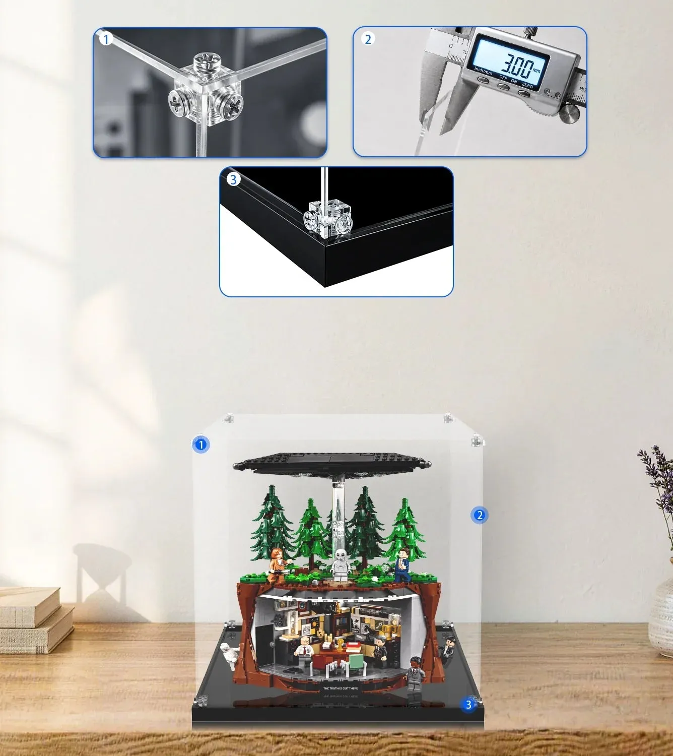 Vitrine für LEGO Ideas The X-Files 21369 — 15