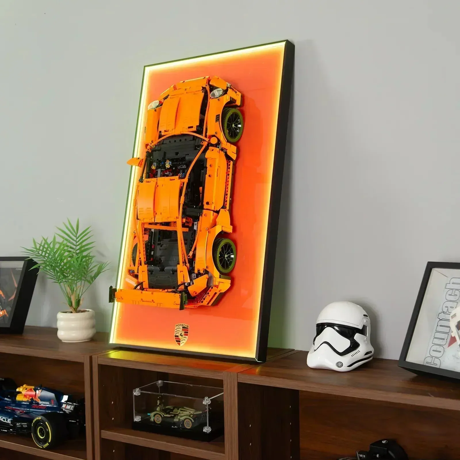 Wall Display Frame for LEGO Technic 42056 CAR Porsche 911 GT3 RS - KABO