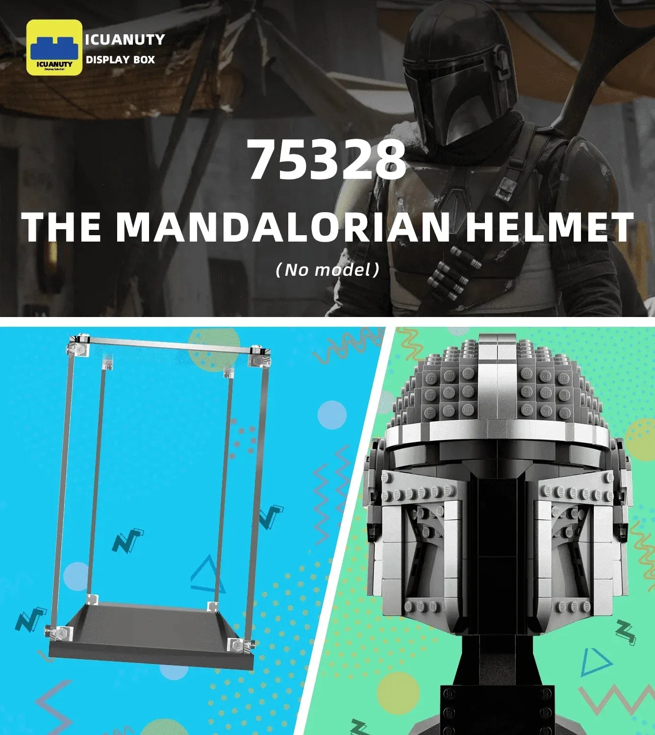 Montrar för LEGO The Mandalorian Helmet 75328 — 4