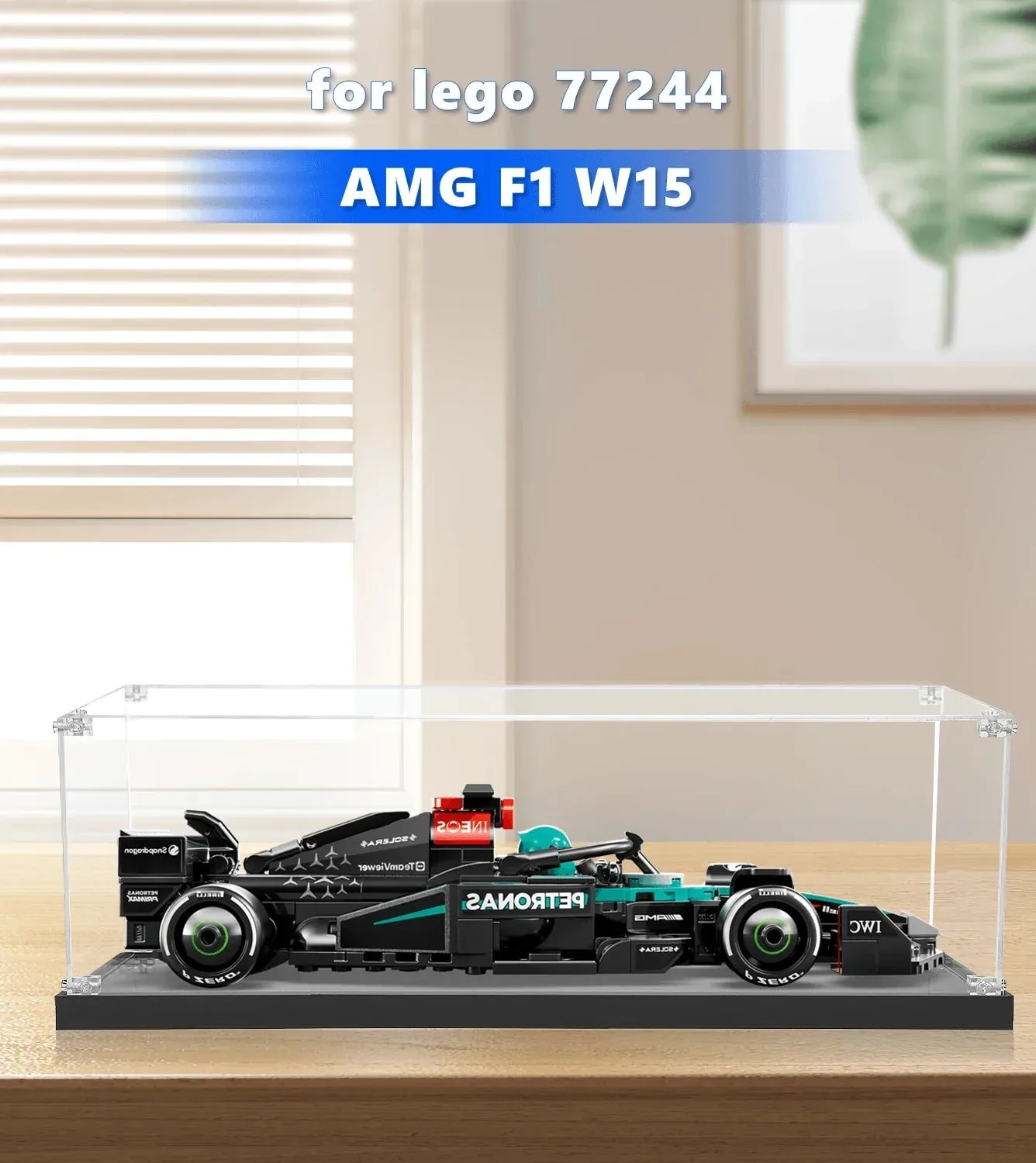 Vitrine für LEGO AMG F1 W15 (Maßstab 1:32) 77244 — 2