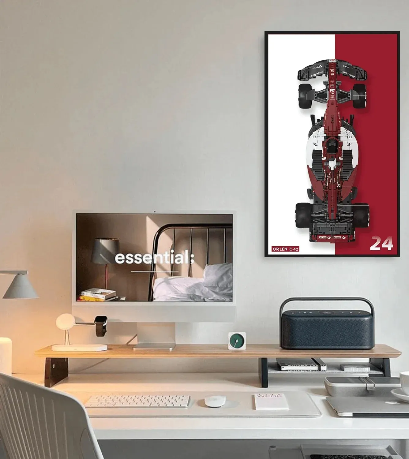 Väggmonterad displayram för Alfa Romeo F1 Team ORLEN C42 C64005 — 7