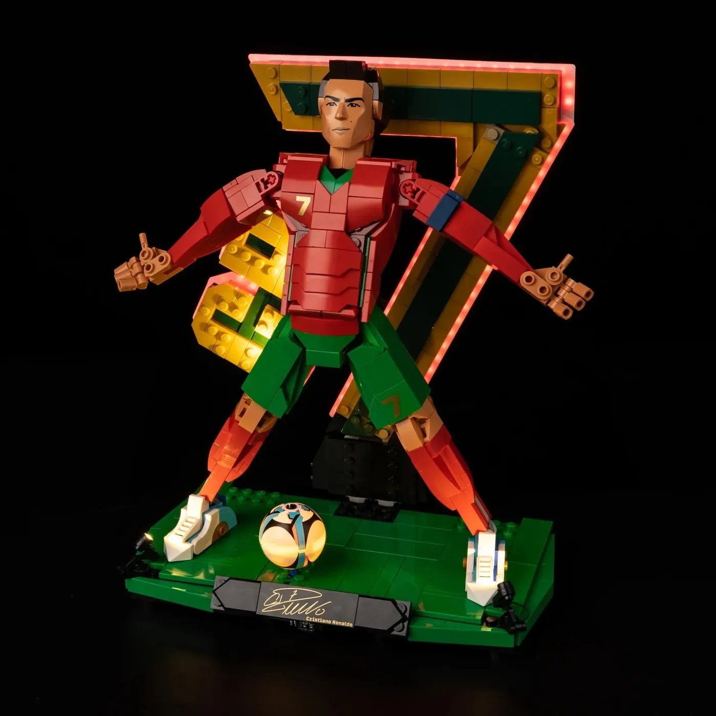 Premium apšvietimo rinkinys, suderinamas su LEGO® Editions Cristiano Ronaldo – Soccer Legend 43016 — 6