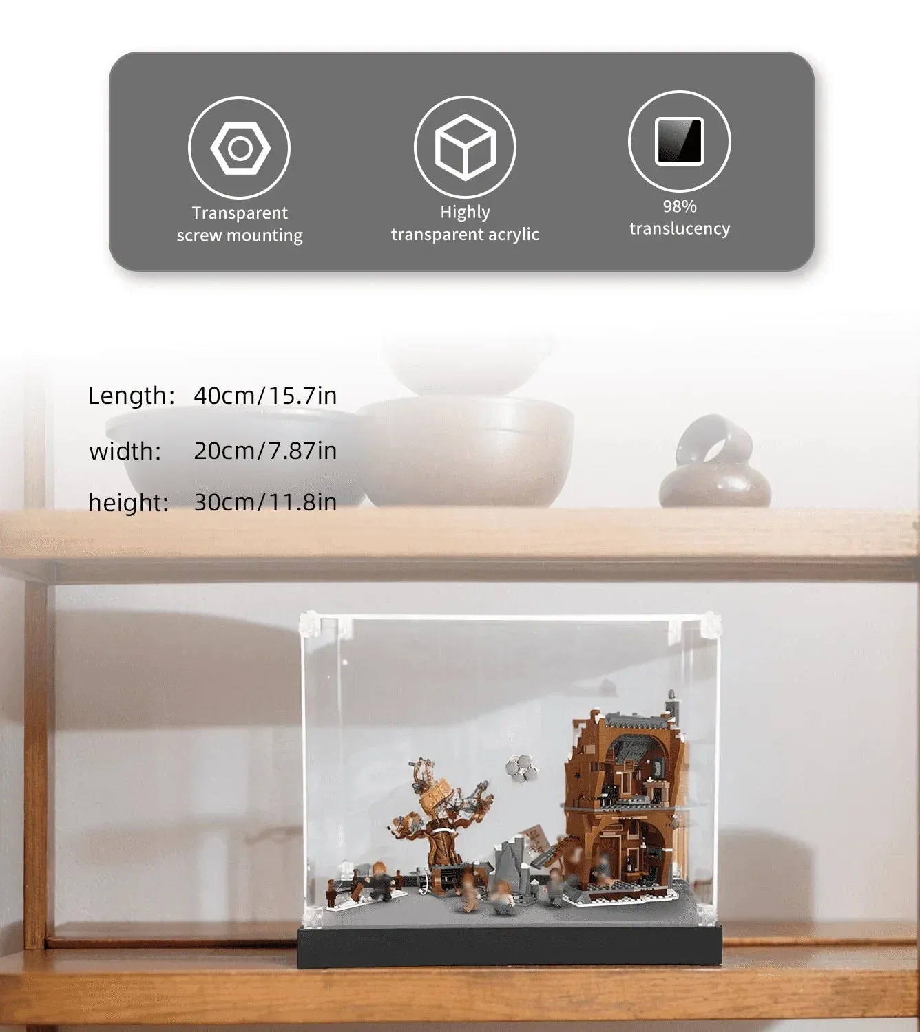 Eksponavimo dėžė LEGO The Shrieking Shack & Whomping Willow 76407 — 5