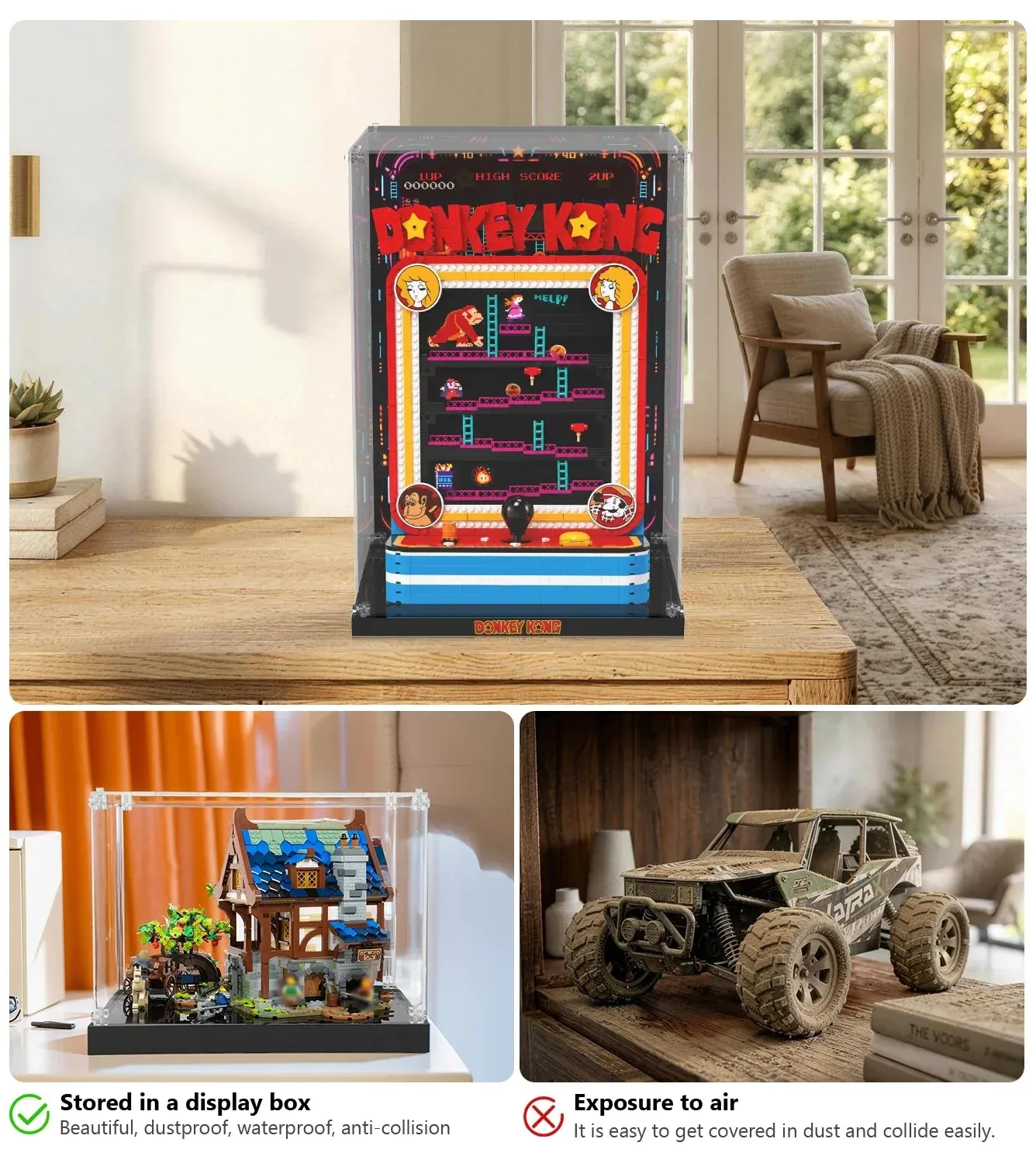 Vitrine für LEGO® Super Mario™ Donkey Kong™ Arcade 72051 — 7