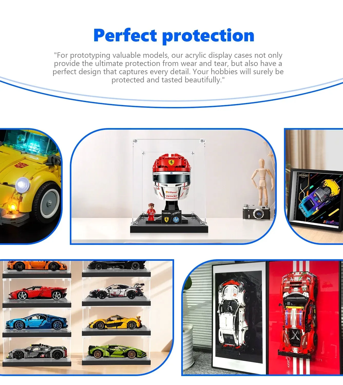 Vitrine für LEGO® Scuderia Ferrari HP Charles Leclerc Helmet 43014 — 10