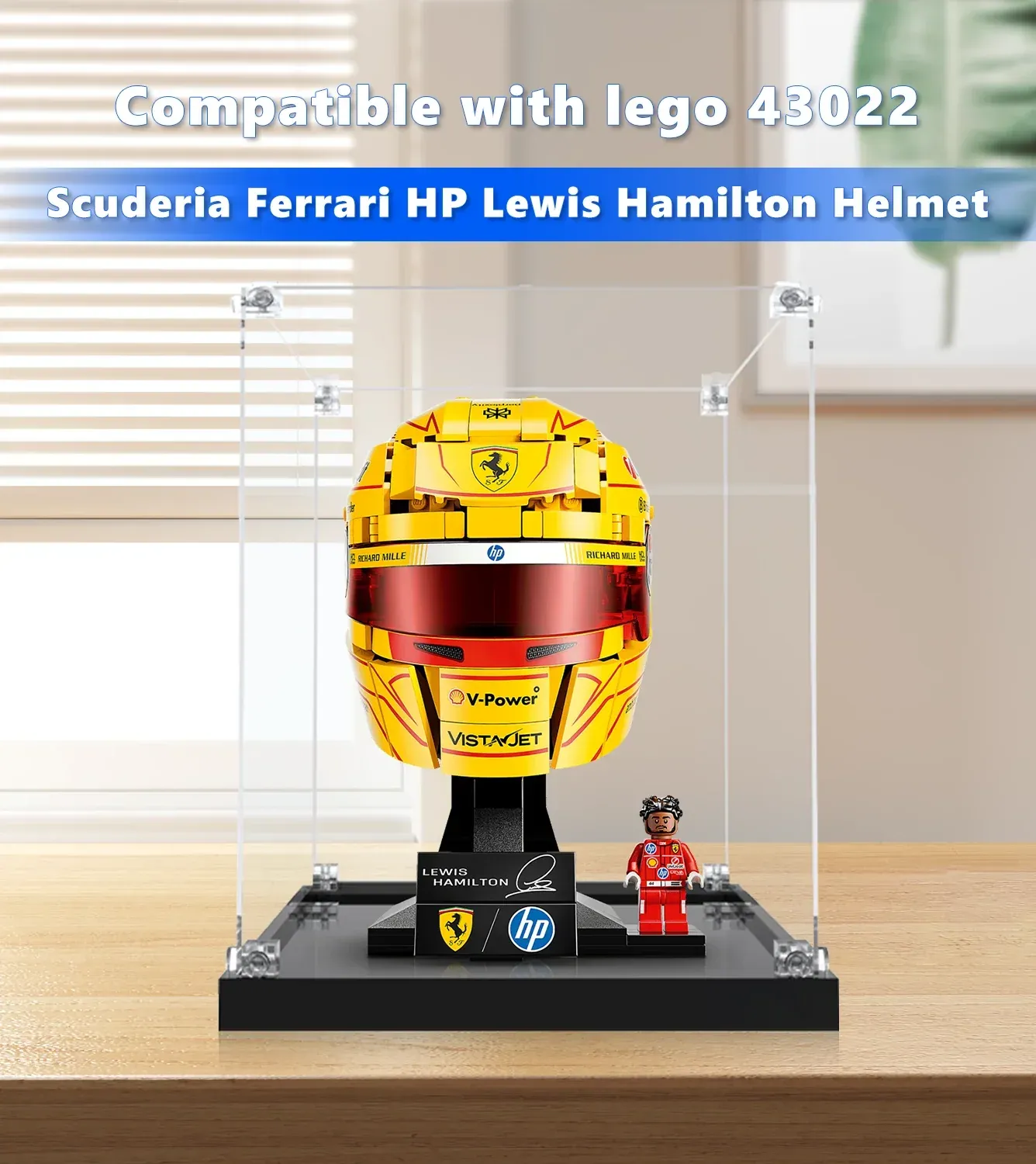 Eksponavimo dėžė LEGO® Ferrari HP Lewis Hamilton Helmet 43022 — 9