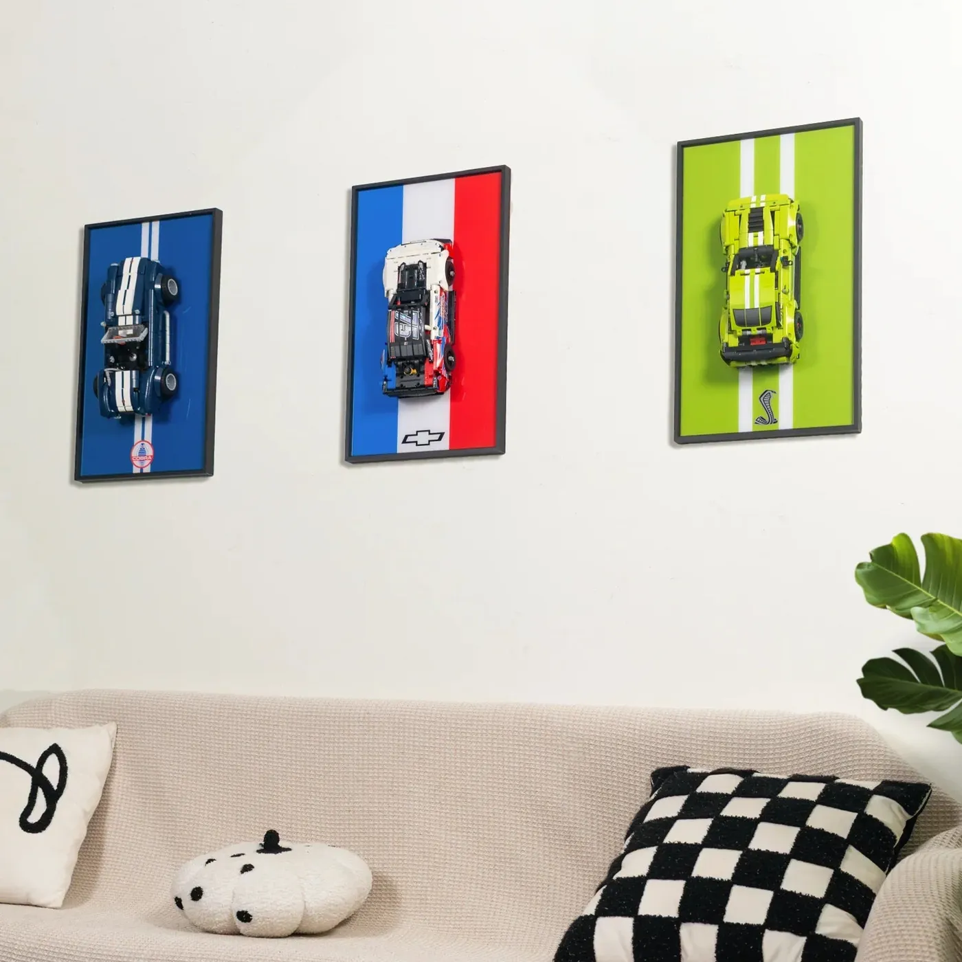 Sieninis eksponavimo rėmas, suderinamas su LEGO® Icons Shelby Cobra 427 S/C 10357 — 4