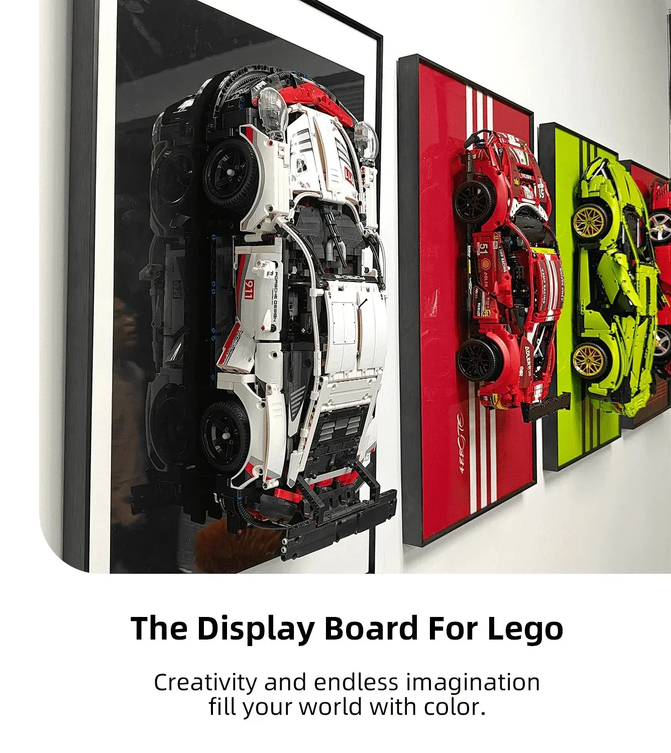Väggfäste för exponering av LEGO 42096 Technic™ Porsche 911 RSR — 6