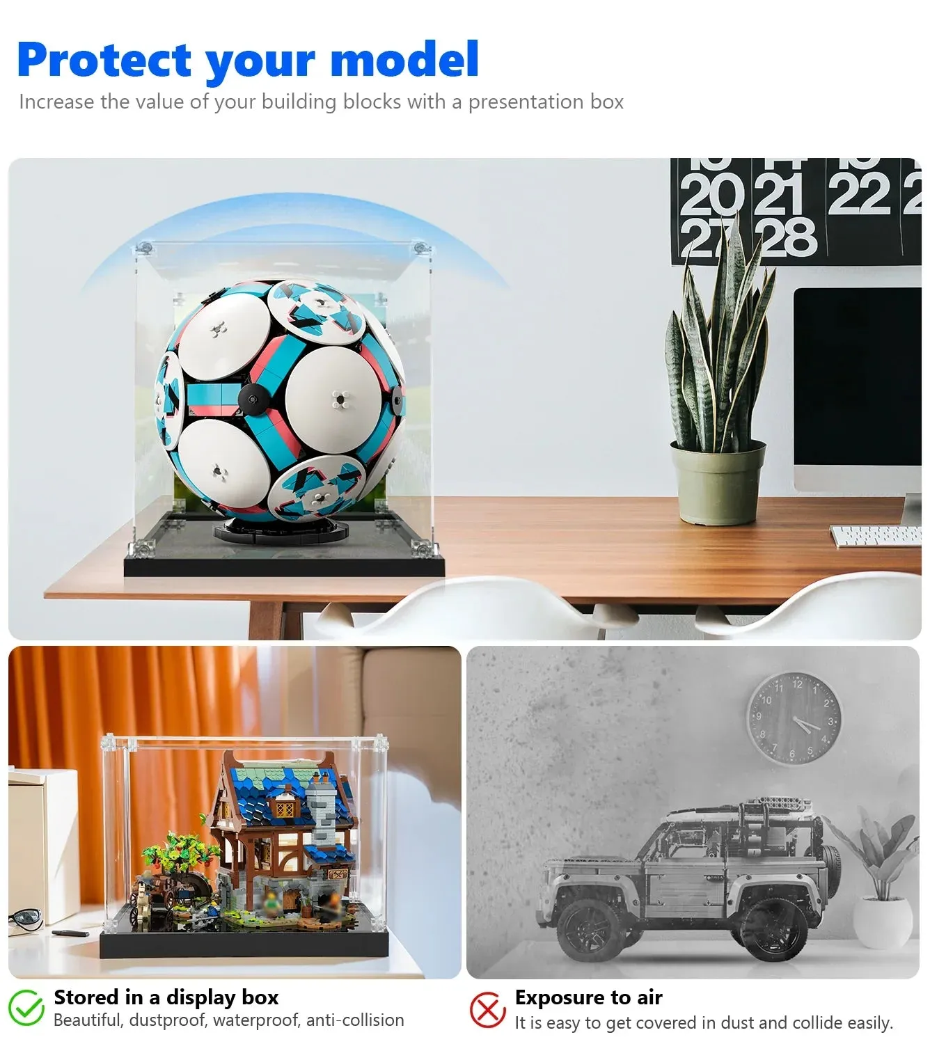 Premium Display Case Compatible with LEGO® Editions Soccer Ball 43019 — 5
