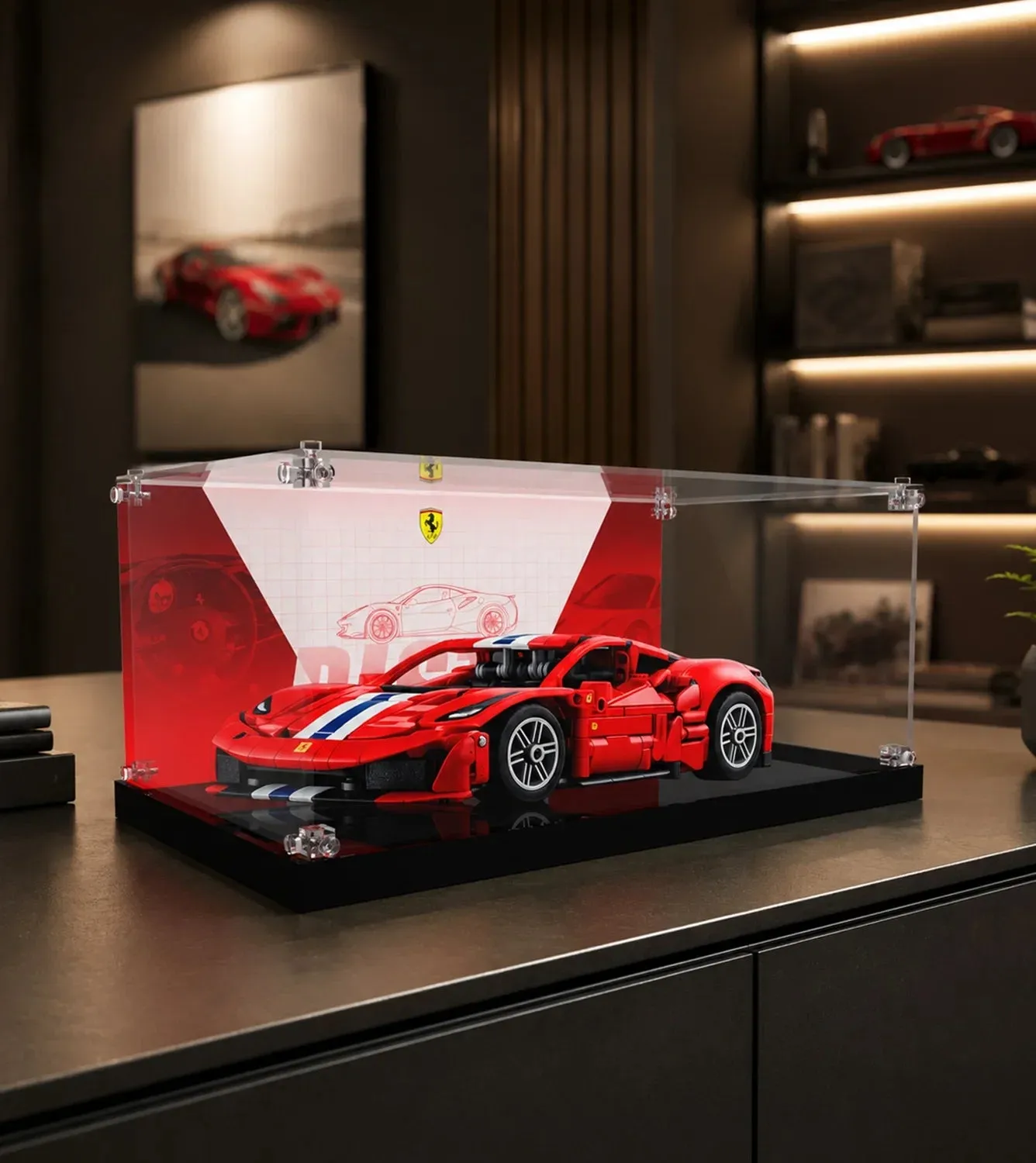 Vitrine für LEGO Technic™ Ferrari 488 Pista Car 42235 — 10