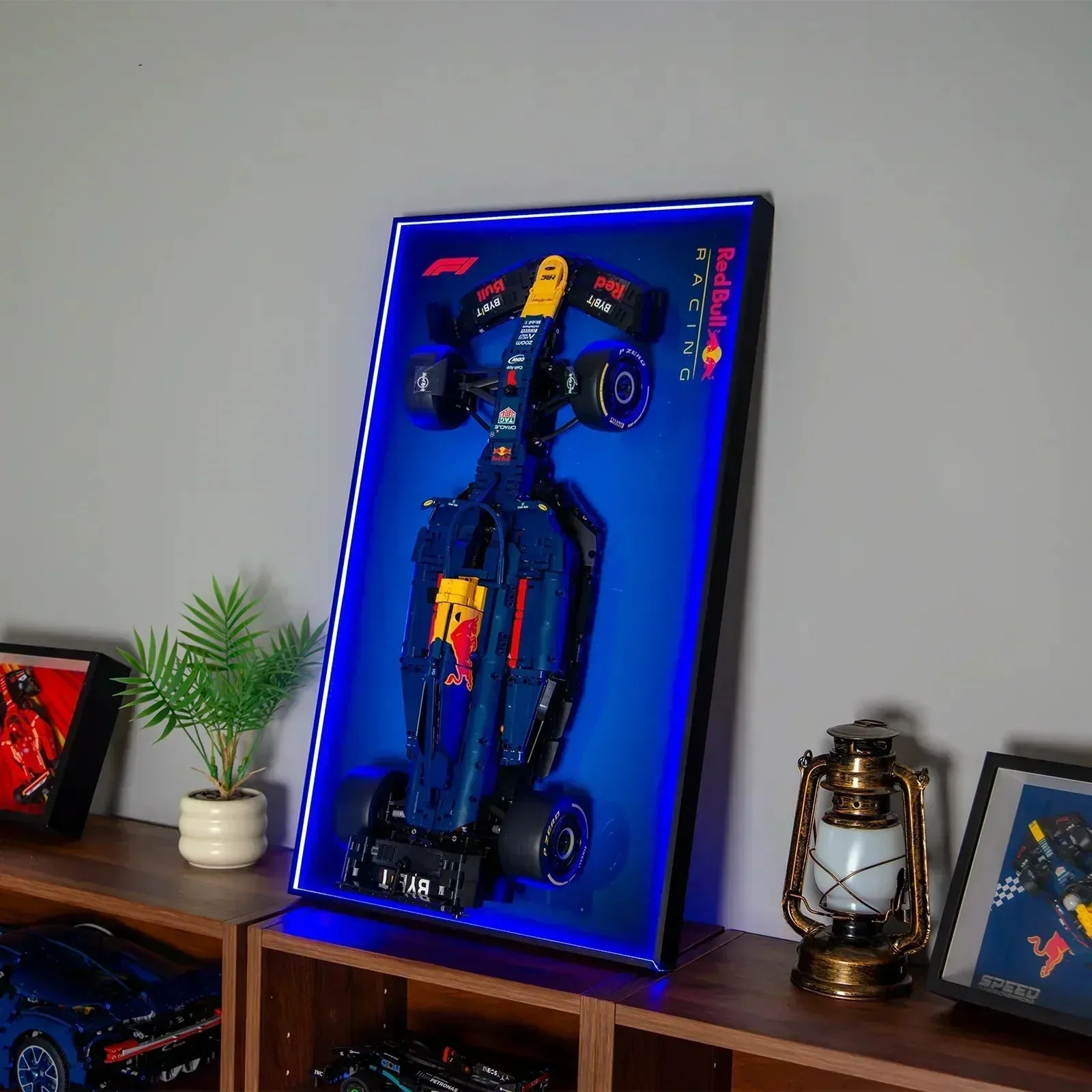 Wall display frame for LEGO Oracle Red Bull Racing RB20 F1 Car 42206 - KABO