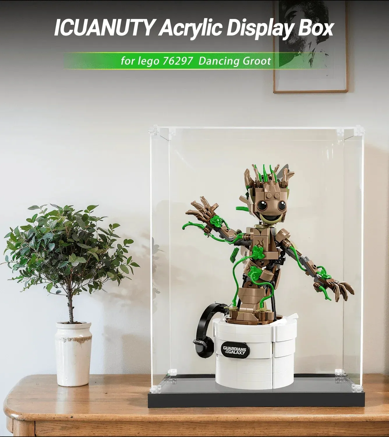 Eksponavimo dėžė LEGO Super heroes Dancing Groot 76297 — 2