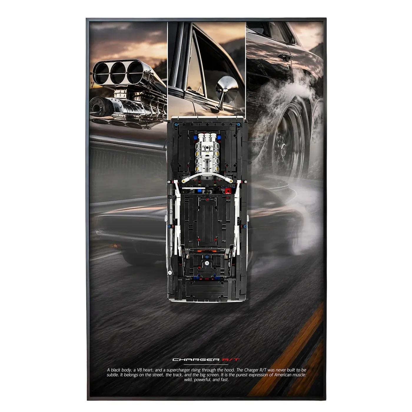 Sieninis eksponavimo rėmas LEGO Technic™ Fast and Furious Dodge Charger R/T Car 42231