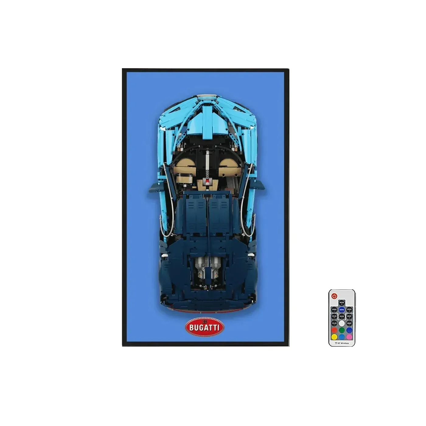 [Supercar Badge serija] Sieninis eksponavimo rėmas Lego Technic serijai (mastelis 1:8) 42083 42056 42143 42115 42172 — 15