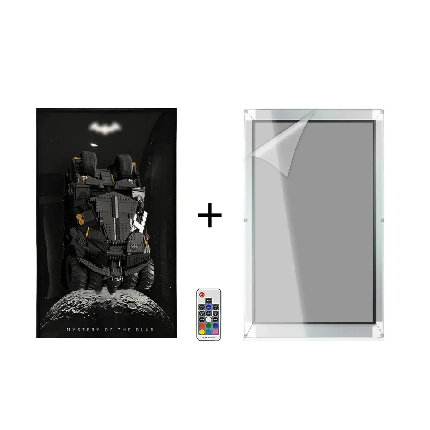 Väggmonterad displayram för Lego DC Batman Batmobile Tumbler 76240 – ikonisk bil — 10