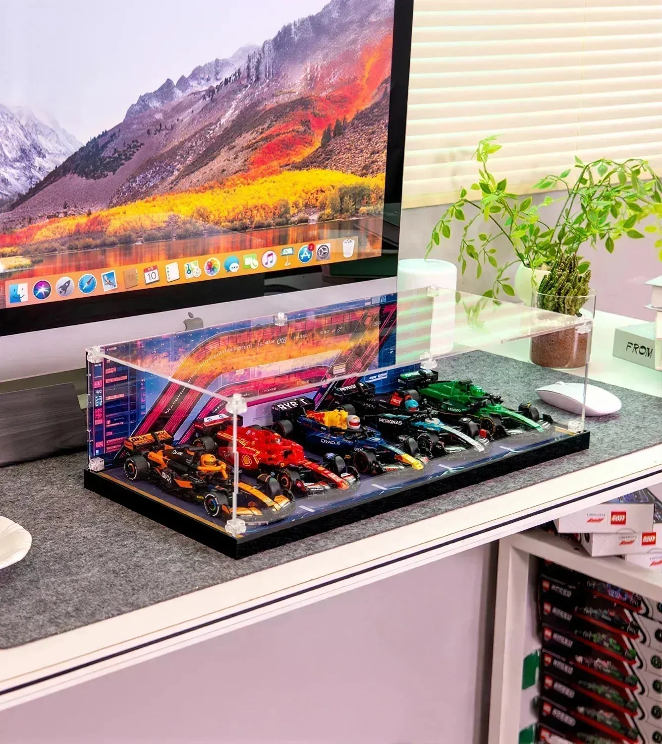 Eksponavimo dėžė visai LEGO Speed Champion F1 serijos kolekcijai (mastelis 1:32) — 11