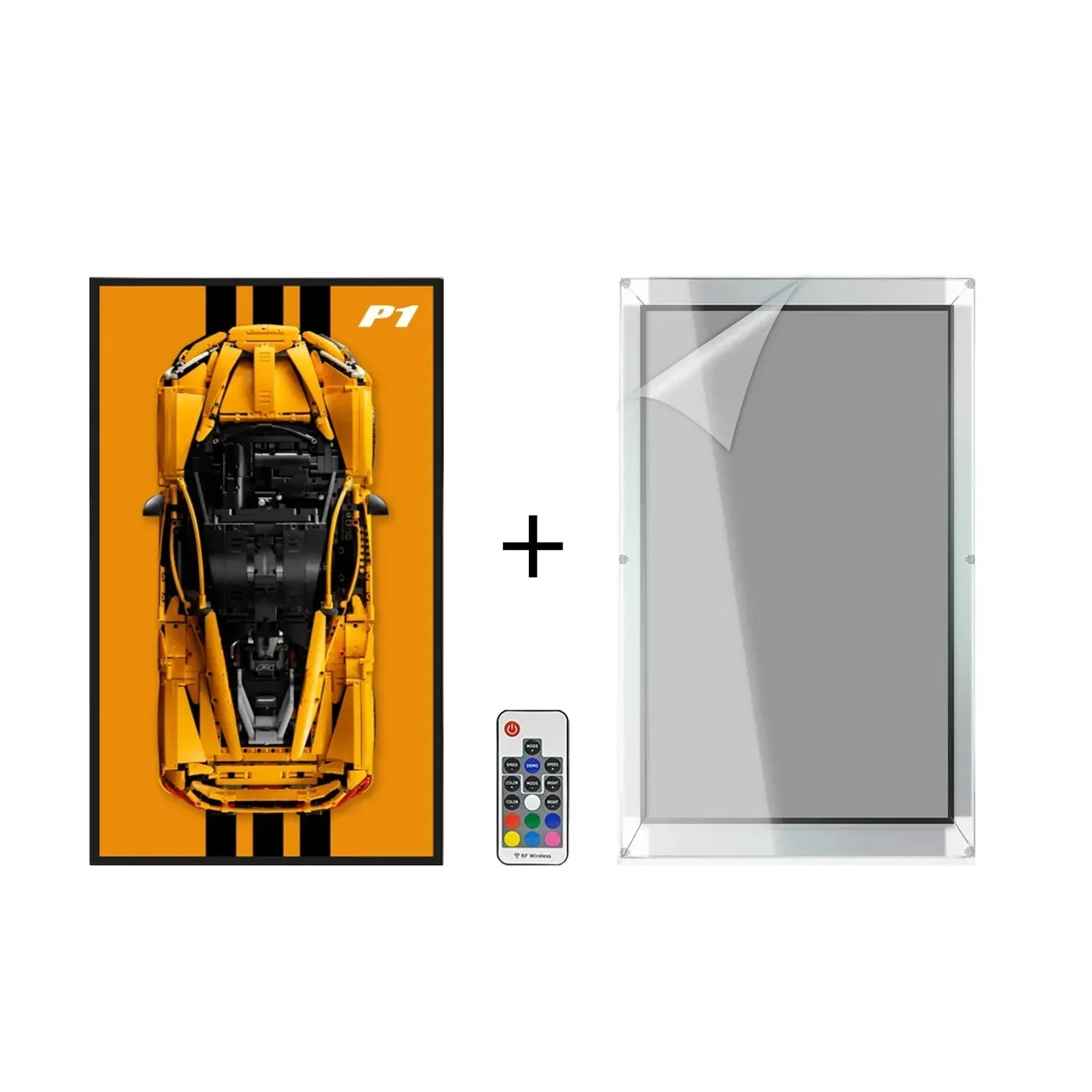 Wand-Displayrahmen für Lego Technic McLaren P1 42172 — 15