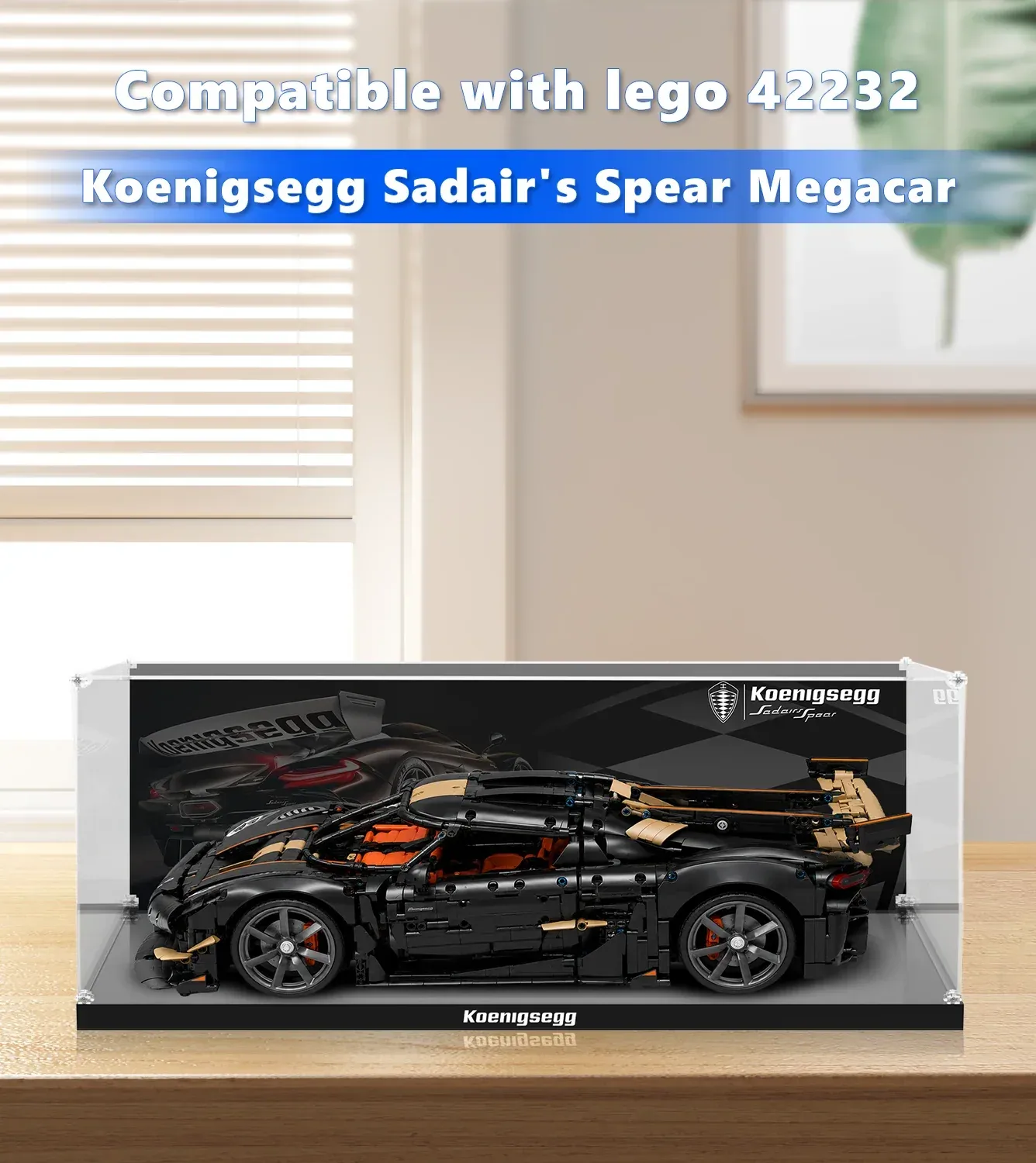 Vitrine für LEGO Technic™ Koenigsegg Sadair's Spear Megacar 42232 — 10
