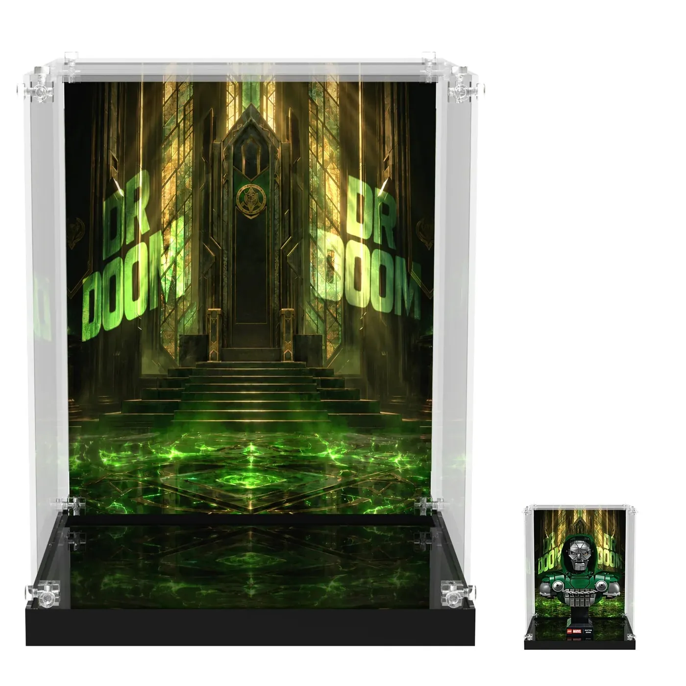 Acryl-Vitrine für LEGO Marvel Doctor Doom Bust 76345 — 5