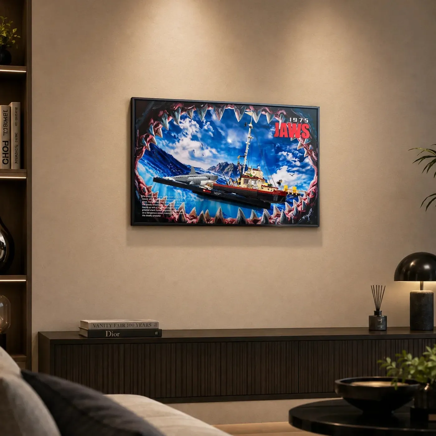 Displayrahmen für LEGO® Ideas Jaws 21350 — 4