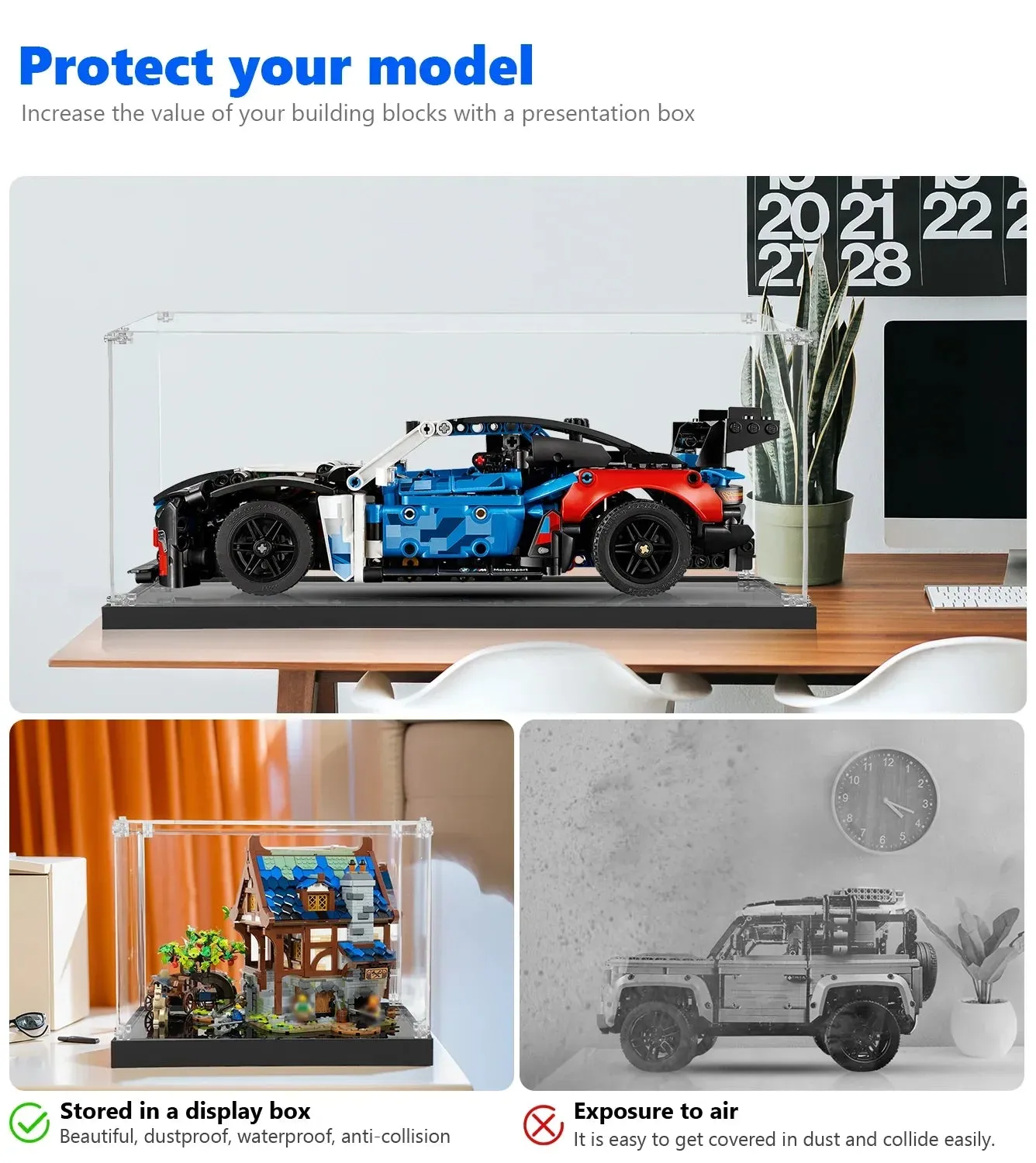 Premium eksponavimo dėžė, suderinama su LEGO Technic BMW M4 GT3 EVO Race Car 42226 — 5