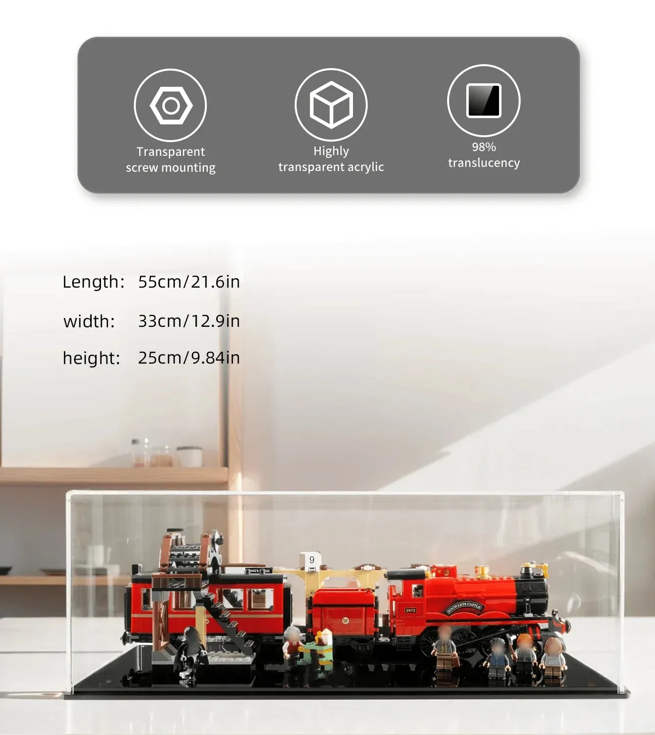 Gablota ekspozycyjna do Lego Hogwarts Express 75955 — 4