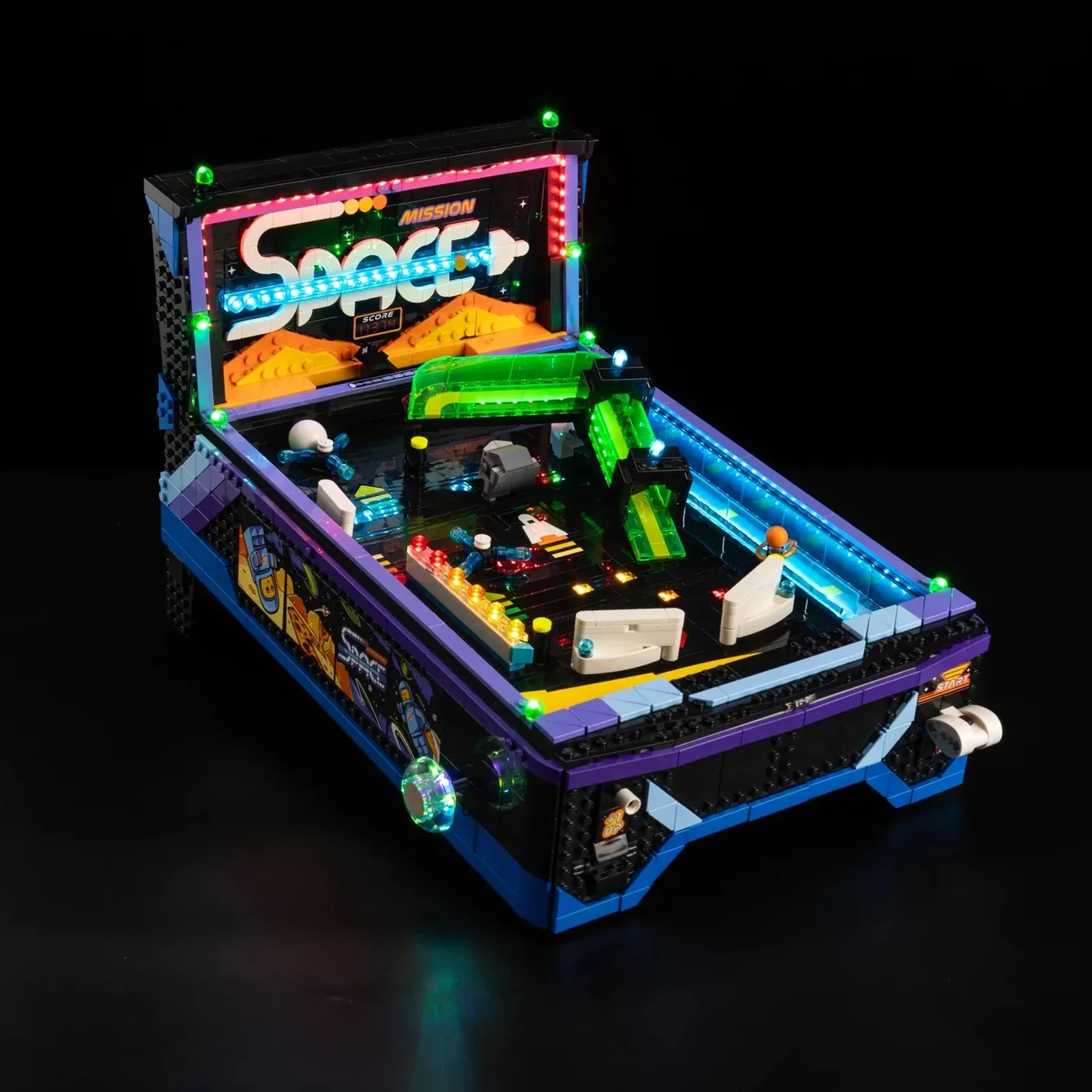 Premium-Beleuchtungsset kompatibel mit LEGO® Icons Arcade Pinball Machine 11374 — 10