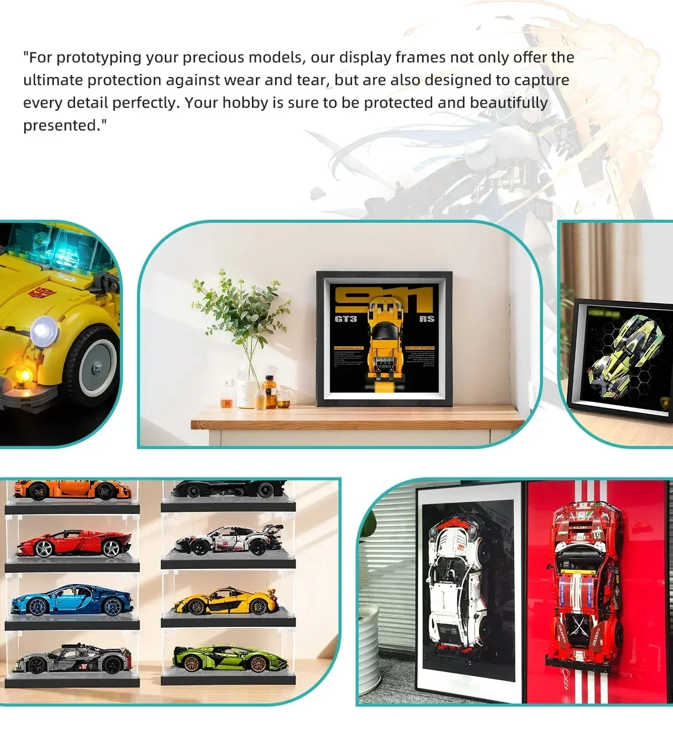 Bilderrahmen für LEGO® Speed Champions Porsche 911 GT3 RS Super Car — 4