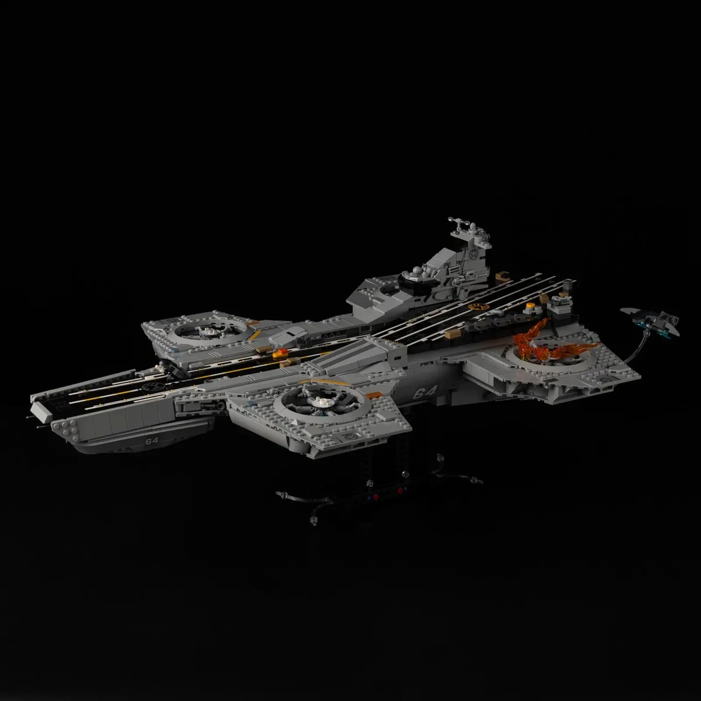 Premium Light Kit Compatible with LEGO Marvel S.H.I.E.L.D. Helicarrier 76354 — 15