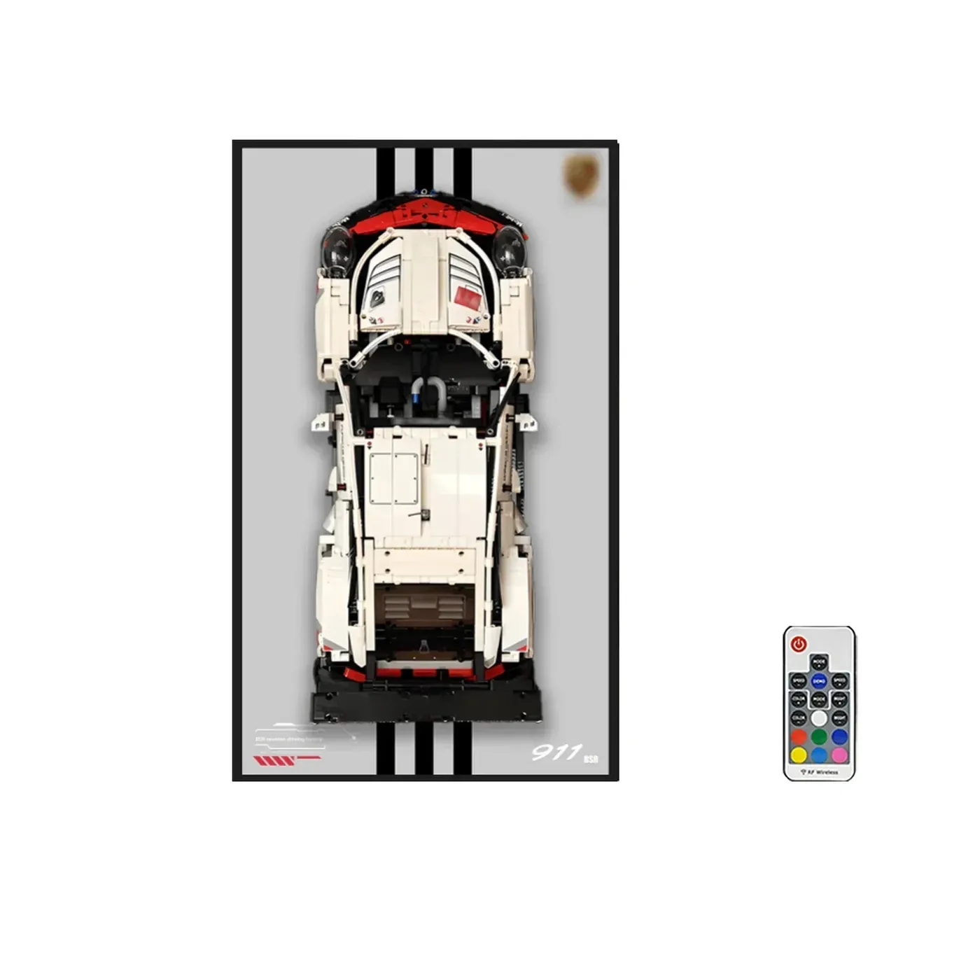 [Seria 3-ICONS] Ramka ekspozycyjna na ścianę do superaut LEGO Technic — 23