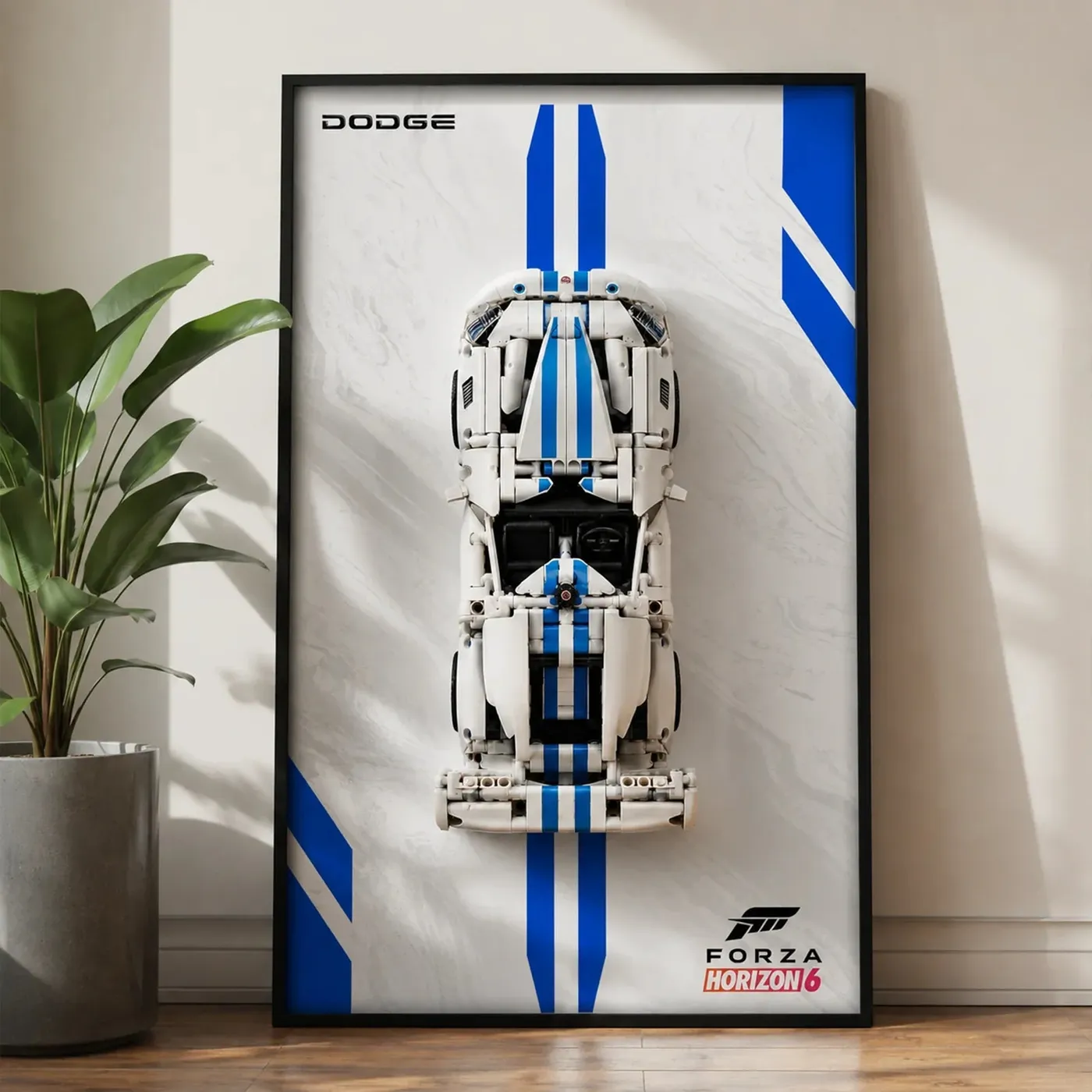 Sieninis eksponavimo rėmas LEGO Technic™ Dodge Viper GTS-R Sports Car 42234 — 2