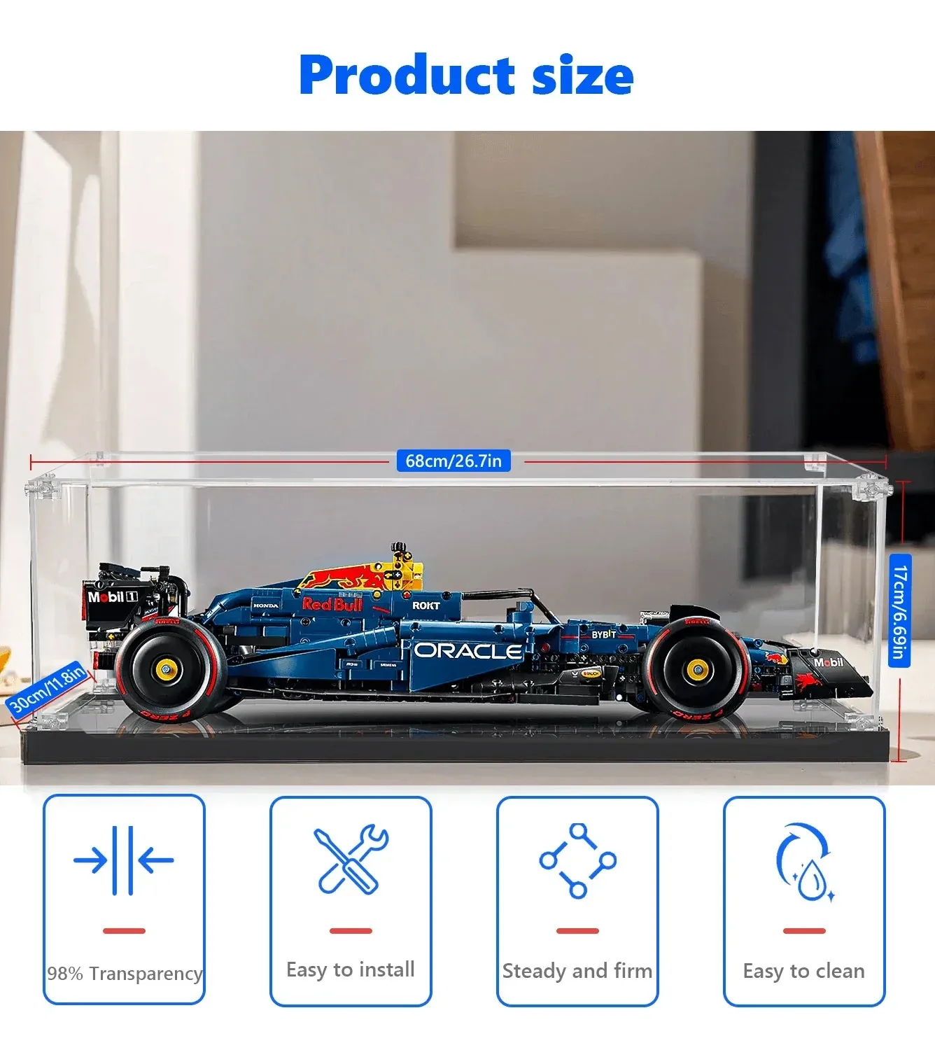 Eksponavimo dėžė LEGO Oracle Red Bull Racing RB20 F1 (mastelis 1:8) 42206 — 5