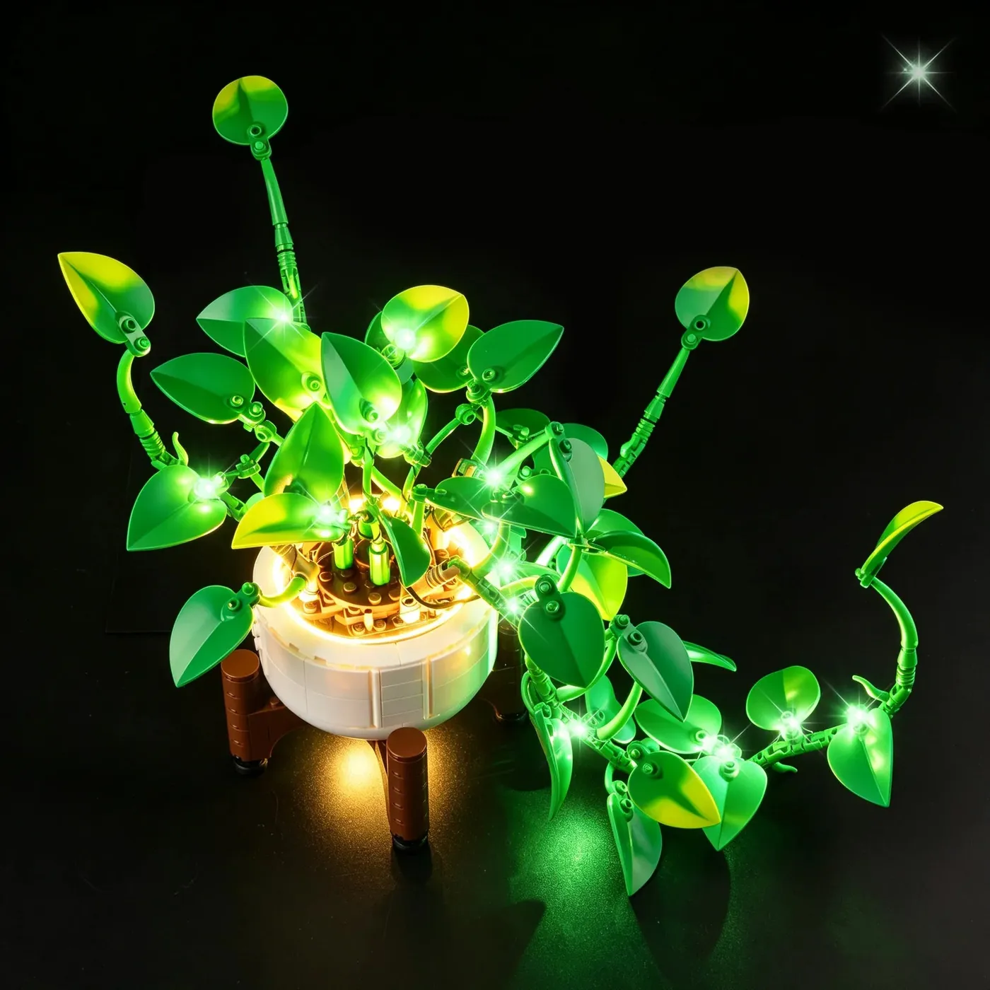 Premium apšvietimo rinkinys, suderinamas su LEGO Botanicals Hanging Golden Pothos 11512 — 16
