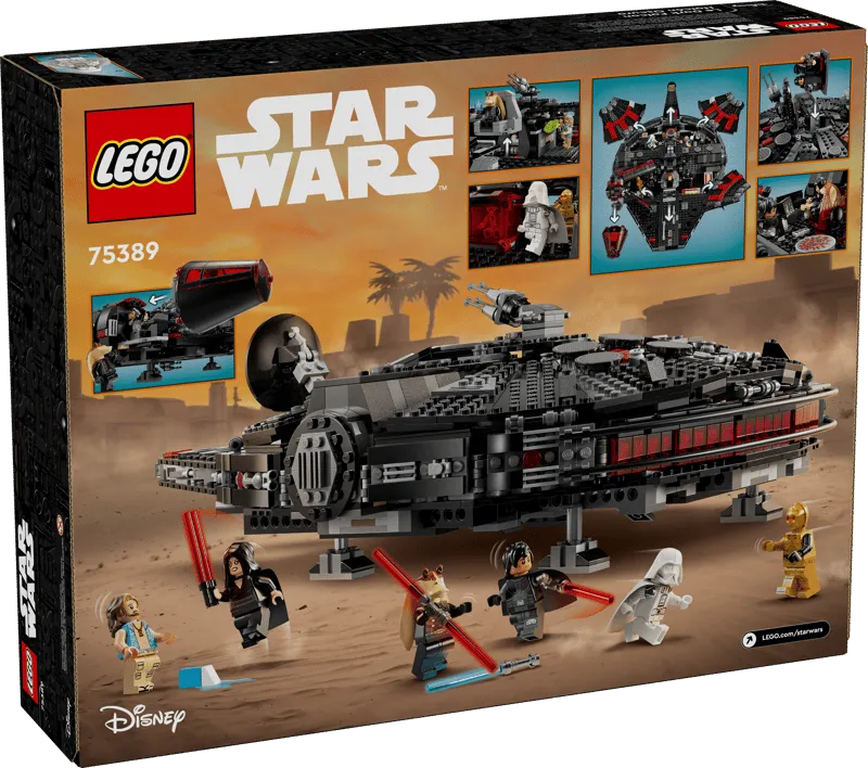 Wand-Displayrahmen für LEGO Star Wars The Dark Falcon 75389 | Die ultimative Präsentationslösung