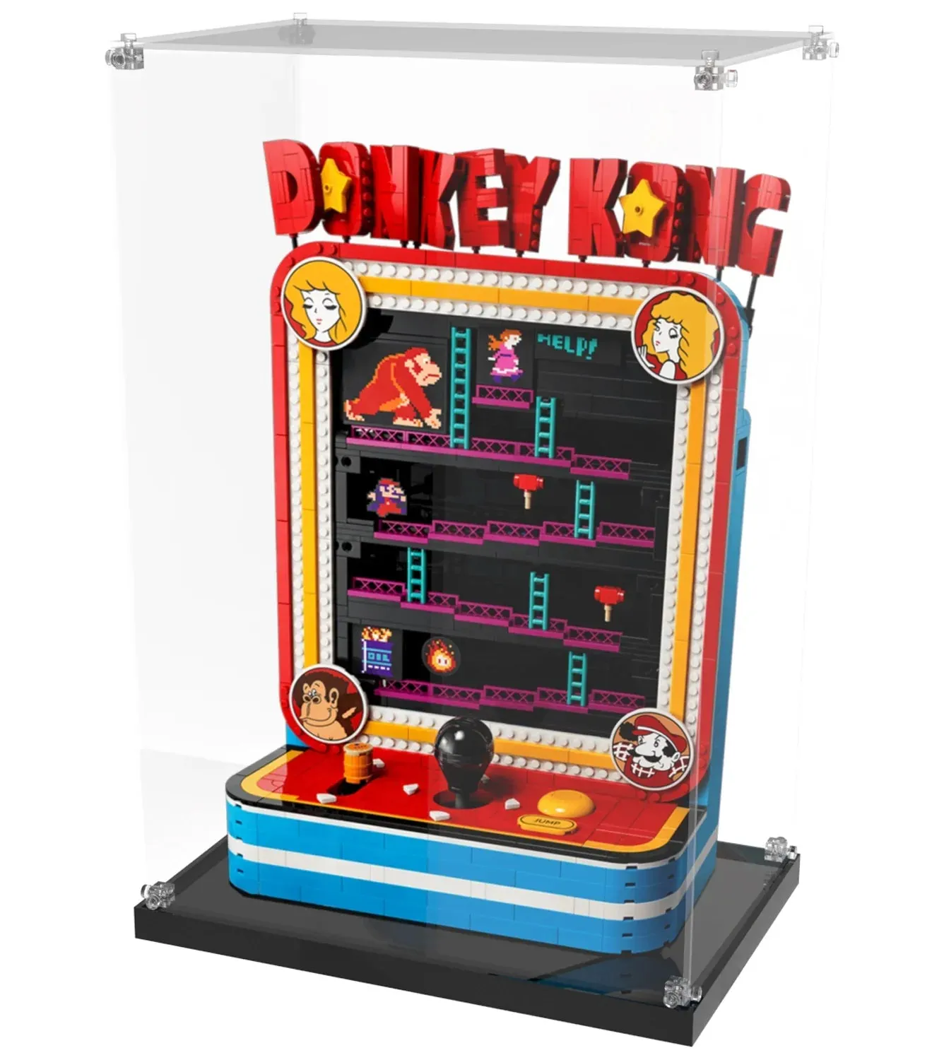 Vitrine für LEGO® Super Mario™ Donkey Kong™ Arcade 72051 — 12