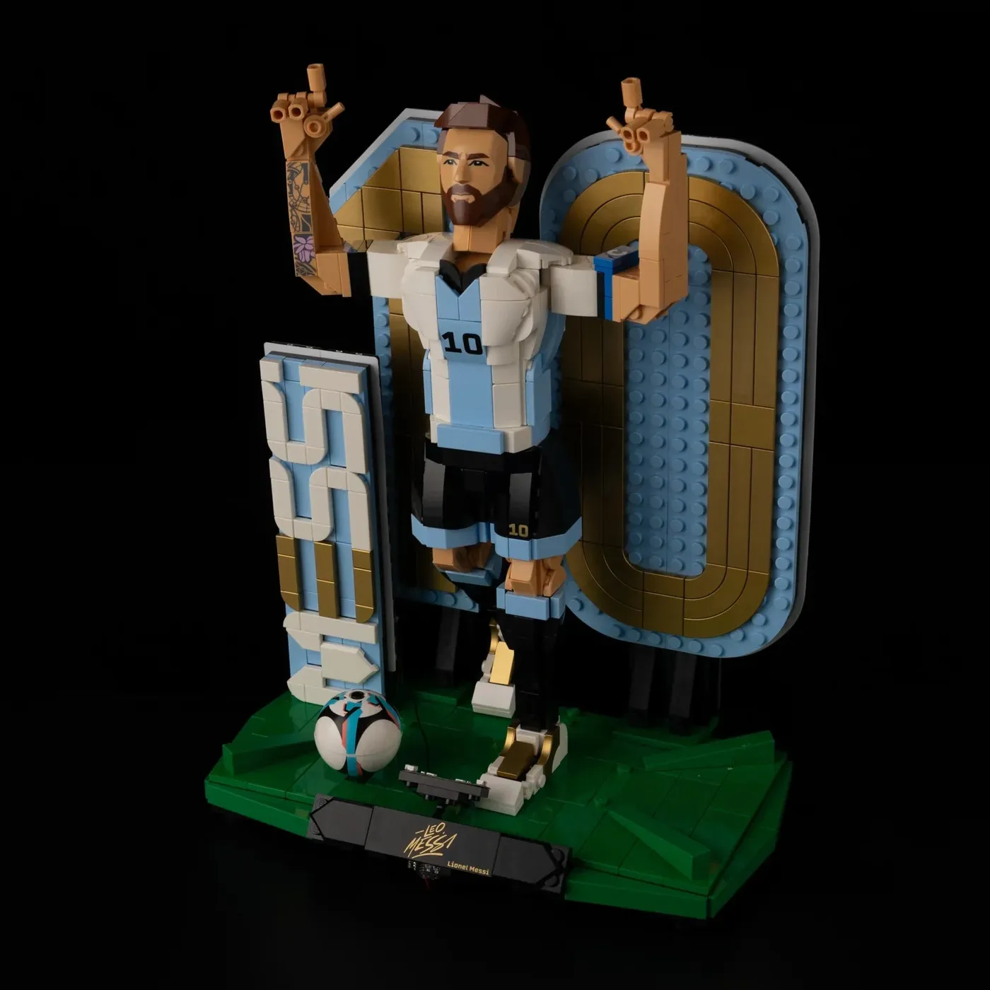 Premium-belysningskit kompatibelt med LEGO® Editions Lionel Messi – Soccer Legend 43015 — 12