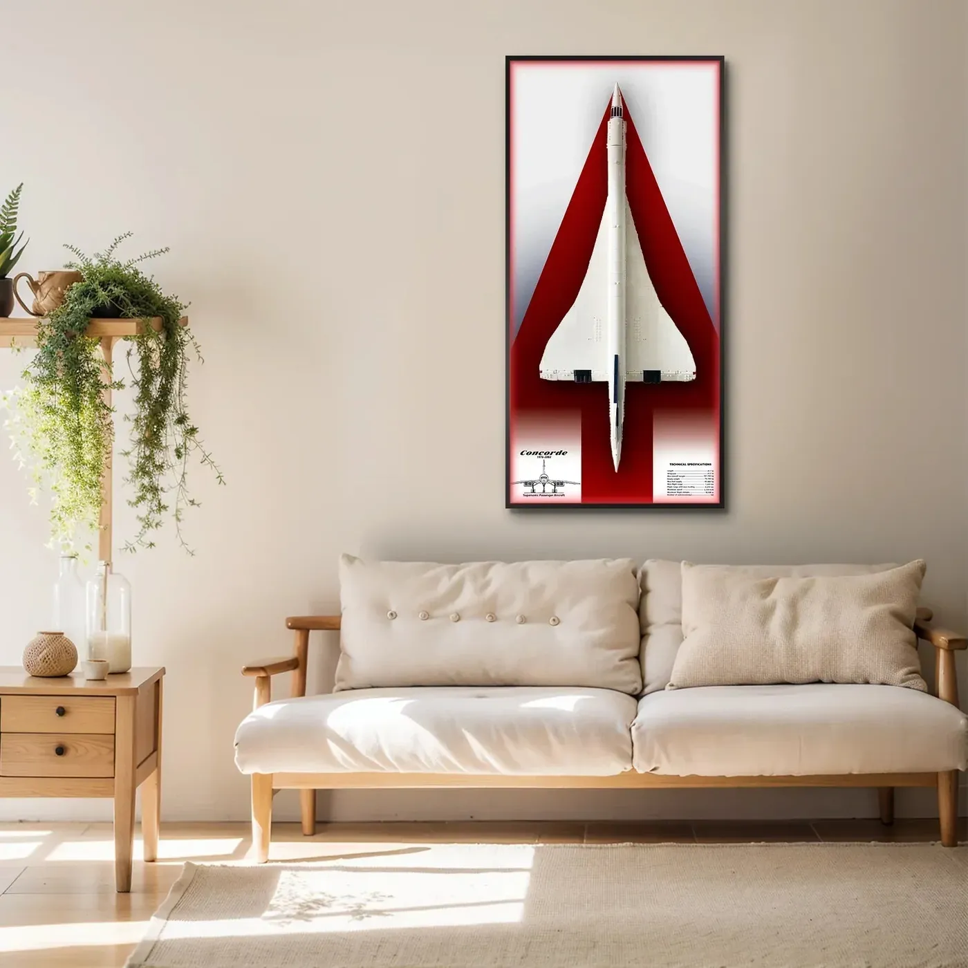 Väggmonterad displayram för LEGO Concorde 10318 — 14
