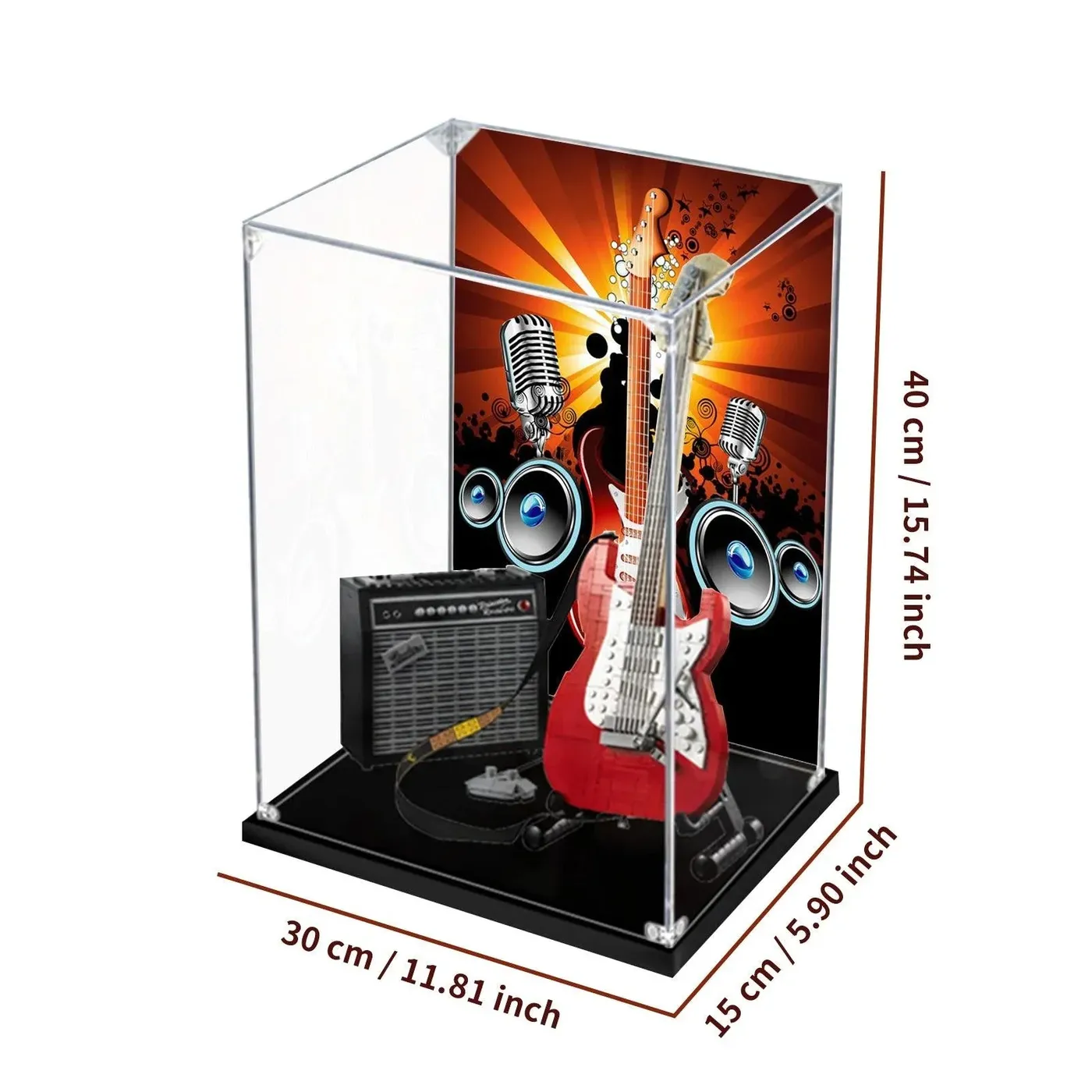 Display Case for Lego Fender Guitar 21329 — 4