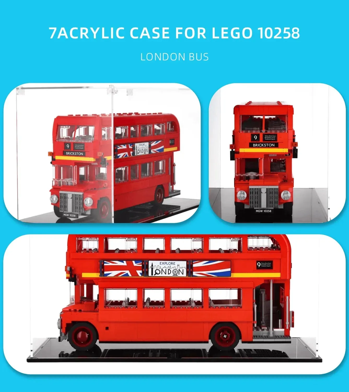 Vitrine für Lego London Bus 10258 — 5