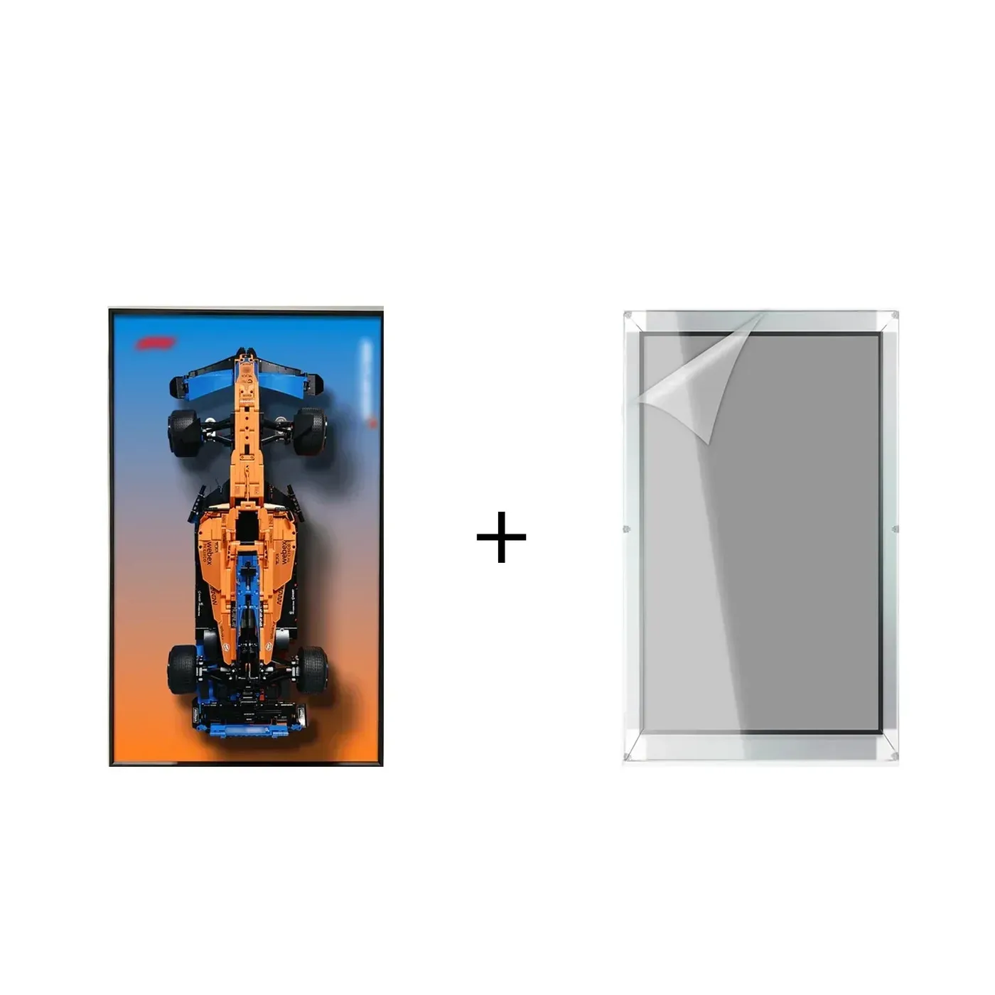 Sieninis eksponavimo rėmas, skirtas LEGO 42141 Technic™ McLaren Formula 1™ Race Car — 27
