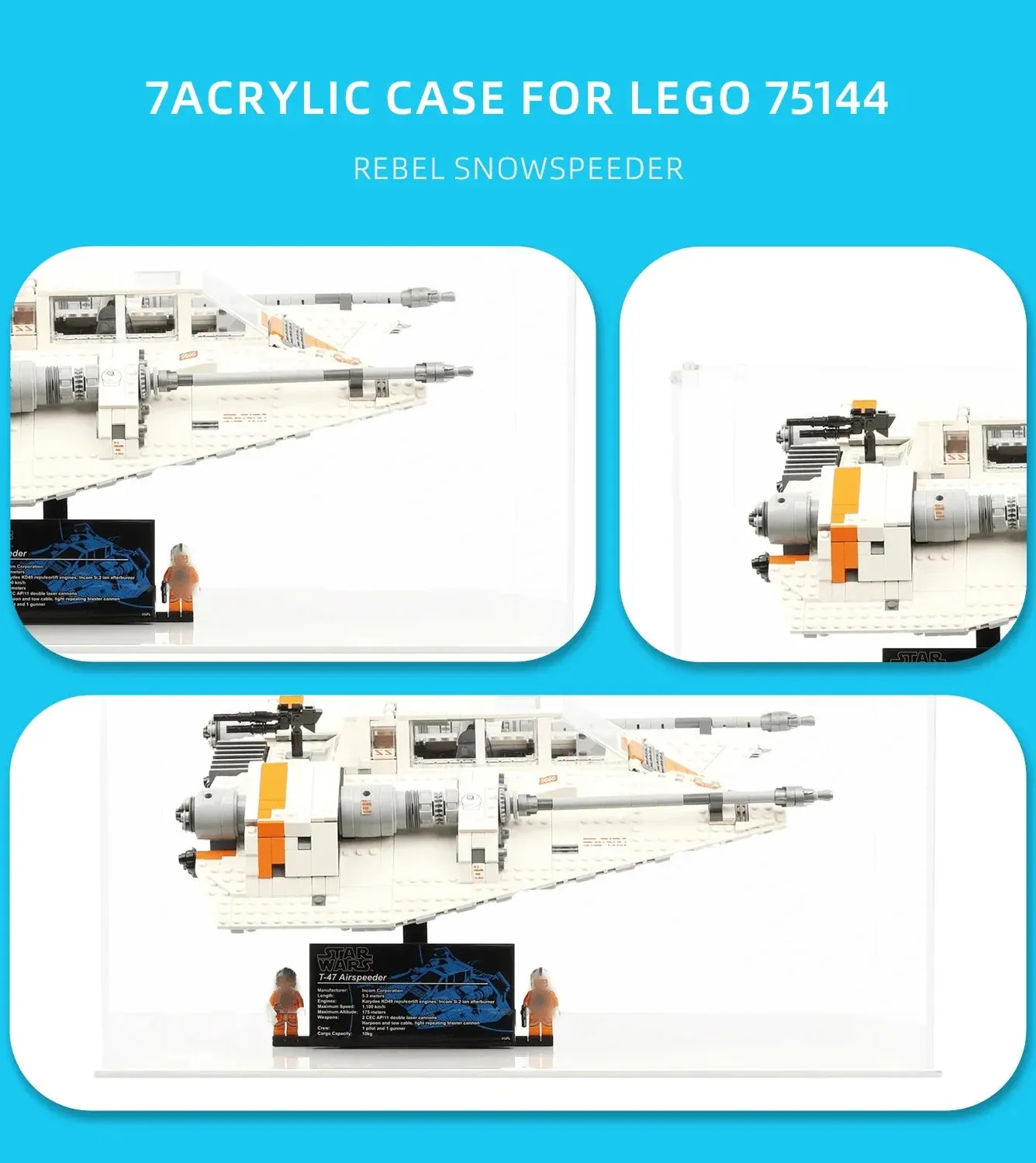 Display Case for Lego Star Wars UCS Snowspeeder 75144 — 5