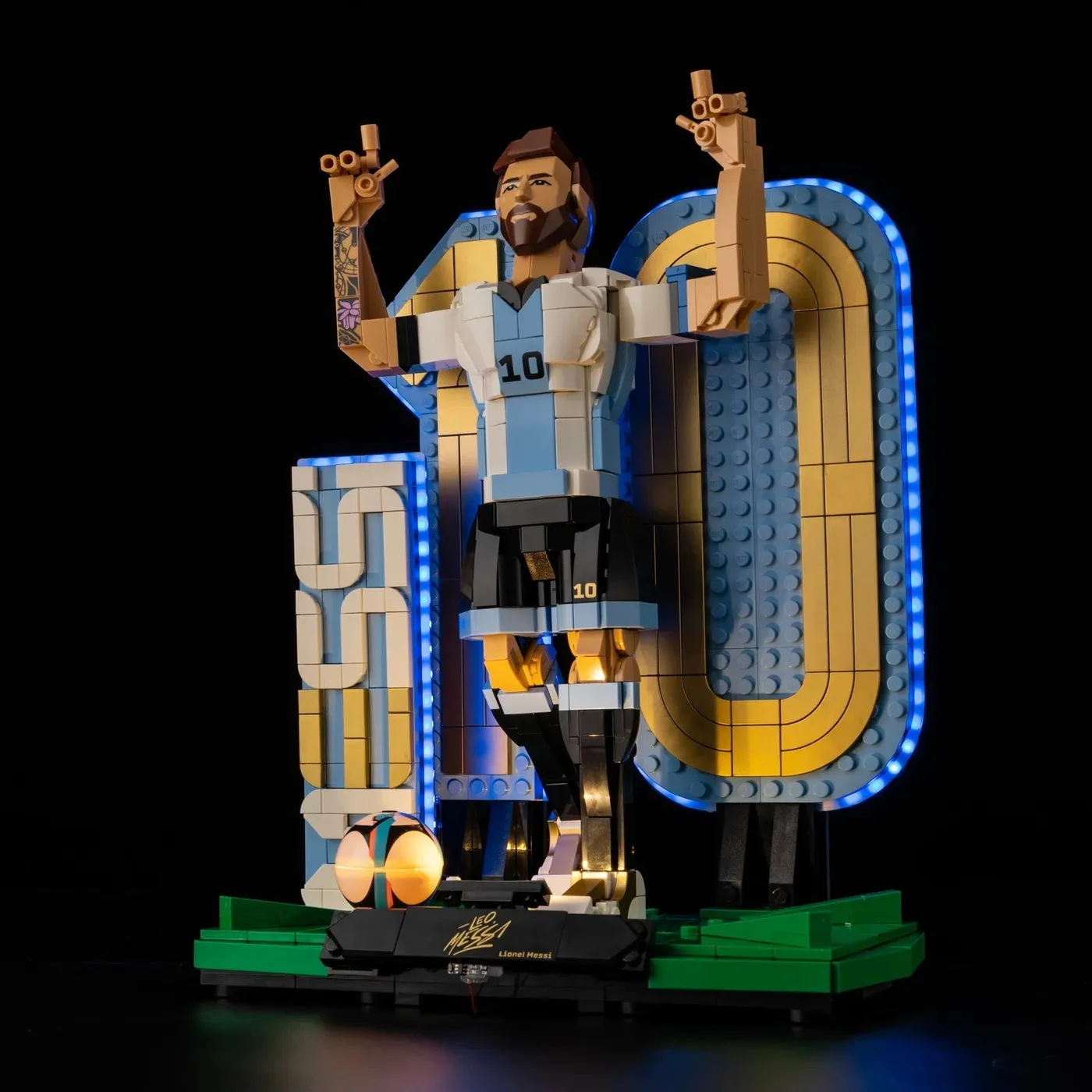 Premium-belysningskit kompatibelt med LEGO® Editions Lionel Messi – Soccer Legend 43015 — 9