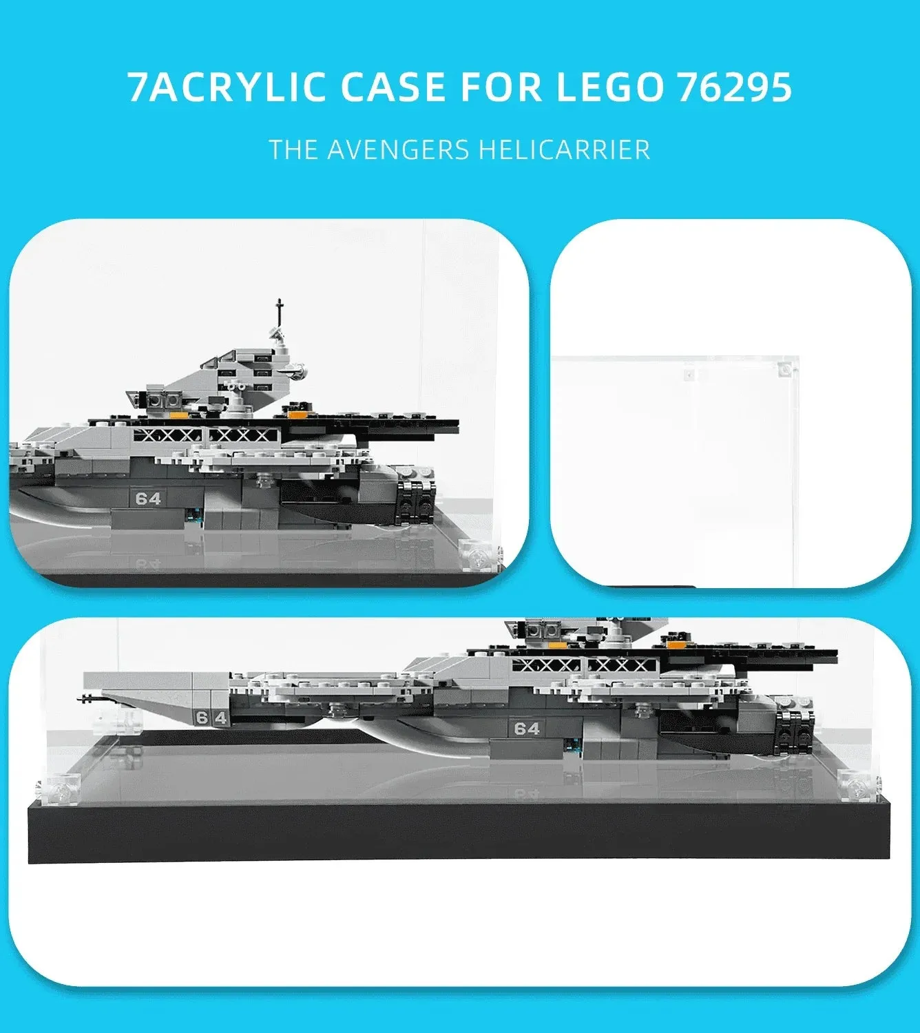 Vitrine für LEGO Super heroes The Avengers Helicarrier 76295 — 4