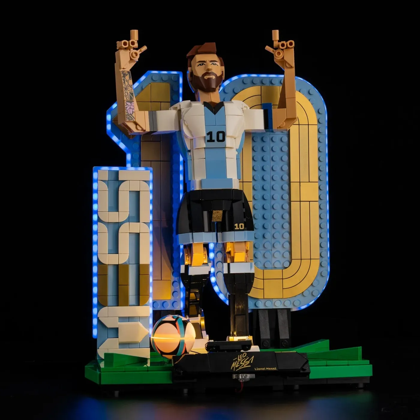 Premium-belysningskit kompatibelt med LEGO® Editions Lionel Messi – Soccer Legend 43015 — 4