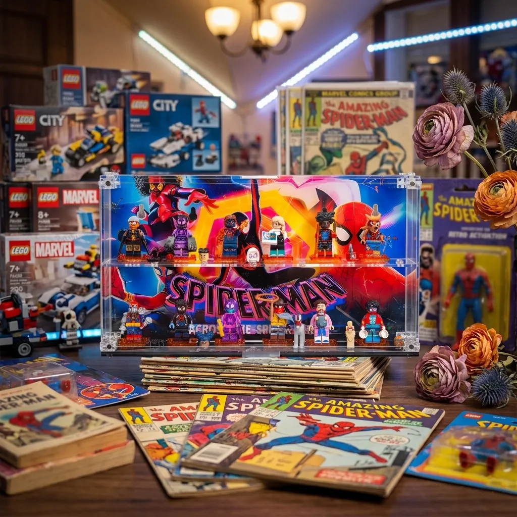 Išsamus multivisatos eksponavimo gidas: LEGO® Marvel Spider-Man: Across the Spider-Verse 71050