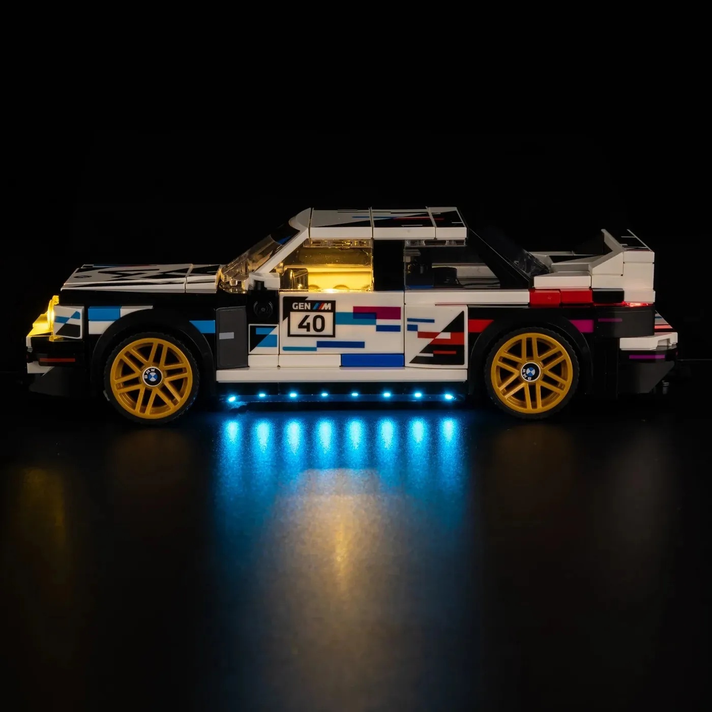 Premium-belysningskit kompatibelt med LEGO® Speed Champions BMW M3 (E30) 77263 — 7