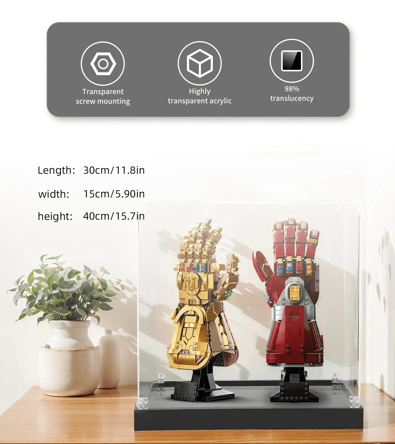 Eksponavimo dėžė Lego Infinity Gauntlet Glove 76191 /76223 Nano Gauntlet — 5