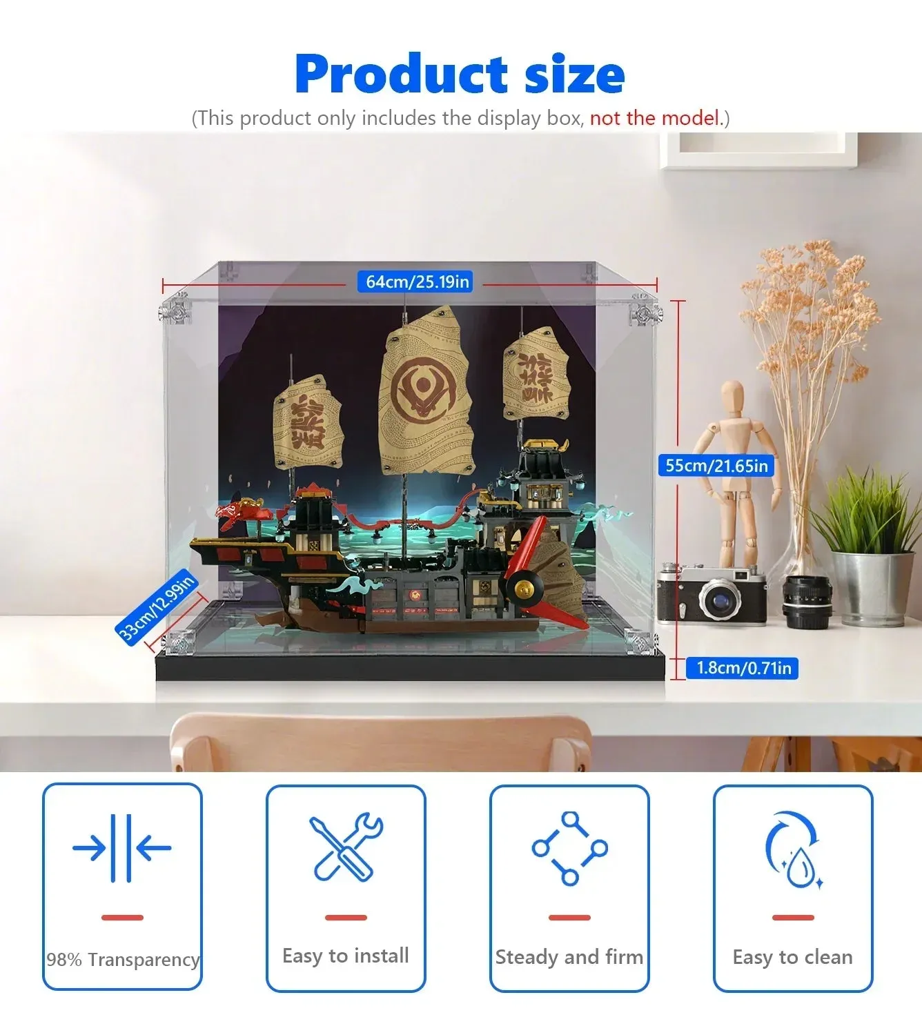 Vitrine für LEGO® NINJAGO® The Temple Bounty 71848 — 12