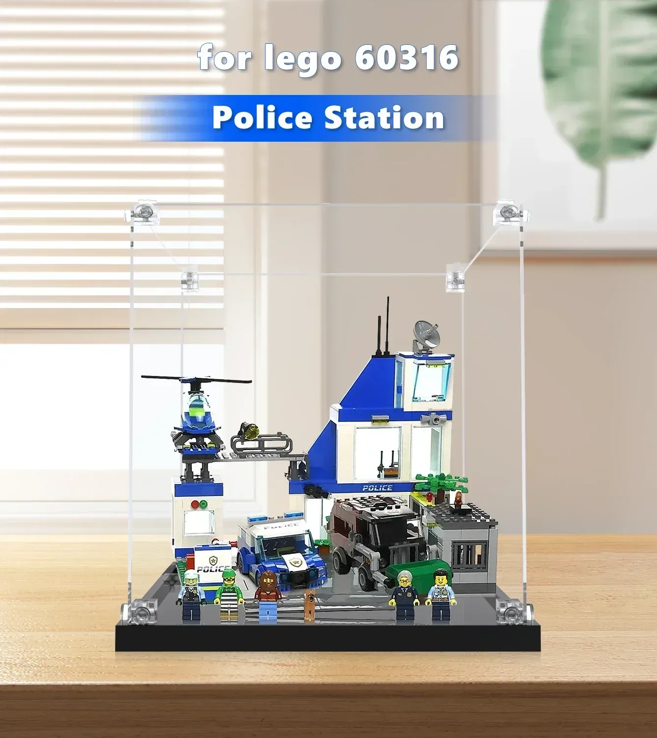 Display case for LEGO® City Police Station 60316 — 2