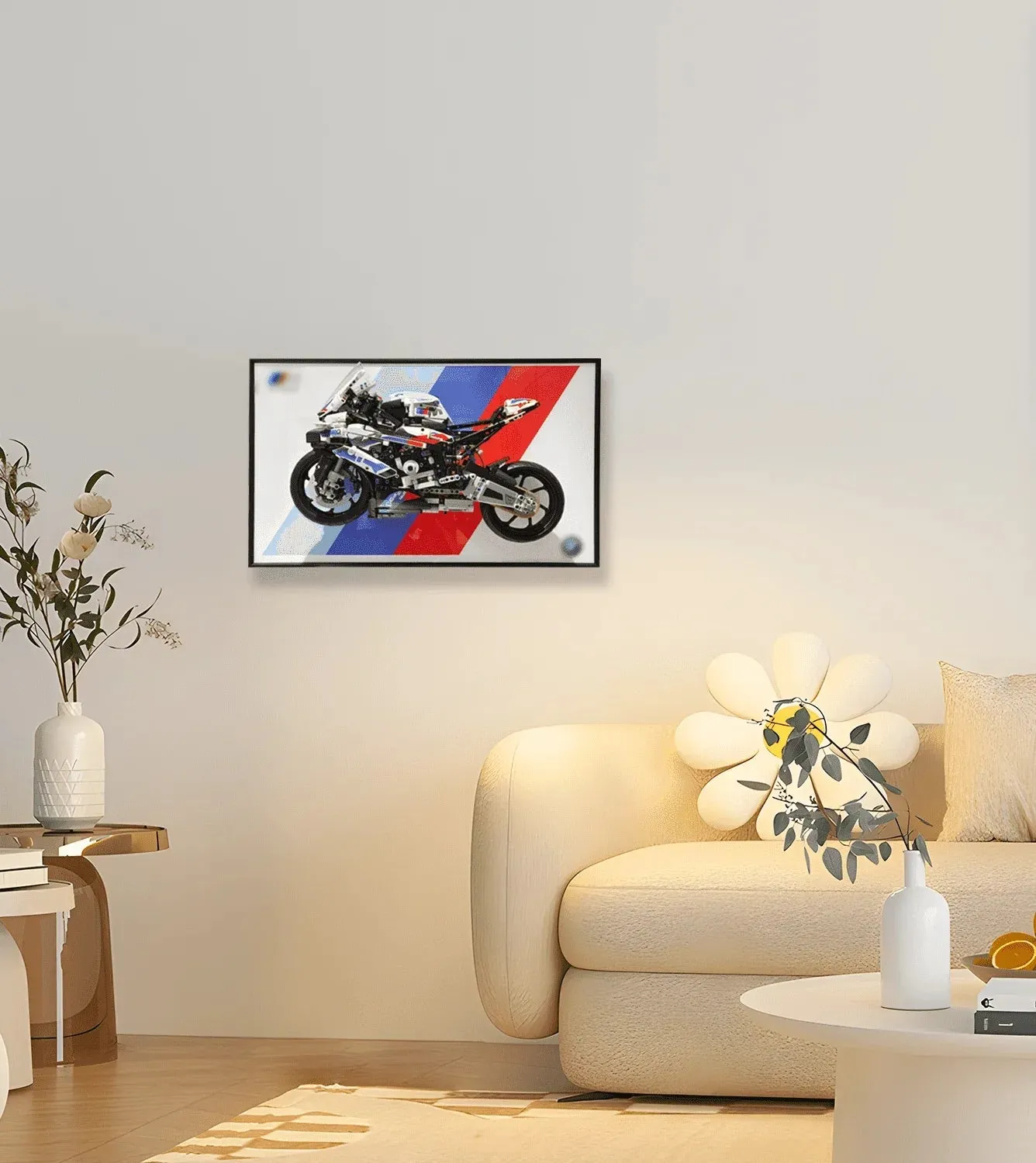 Display-Wandhalterung für das LEGO 42130 Technic™ BMW M 1000 RR Motorrad — 10